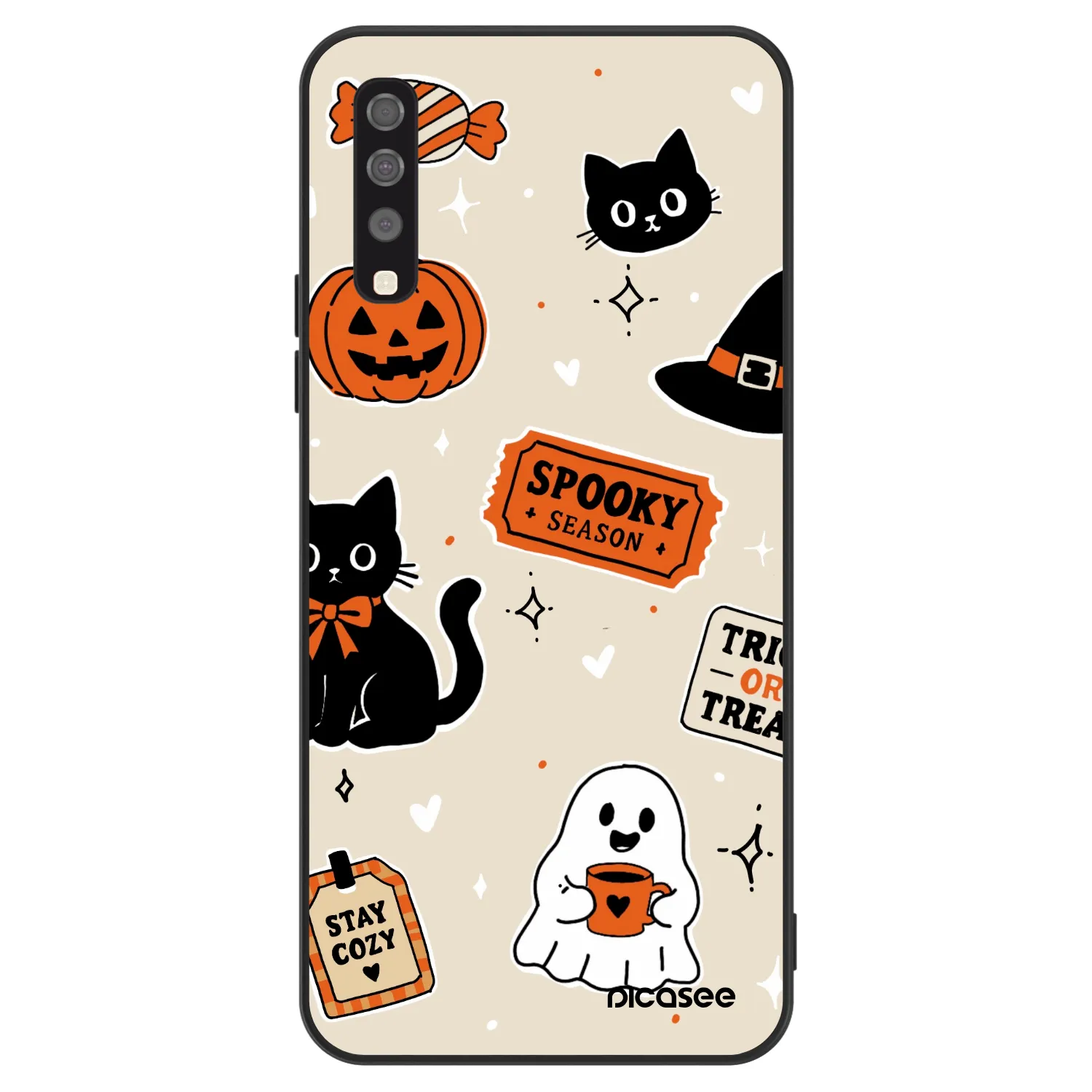 Picasee ULTIMATE CASE pentru Samsung Galaxy A70 A705F - Halloween stickers