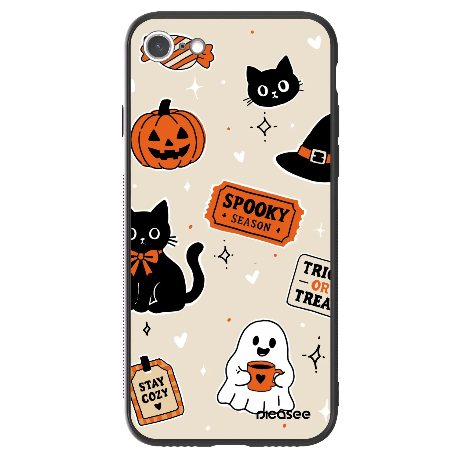 Picasee ULTIMATE CASE pentru Apple iPhone SE 2020 - Halloween stickers