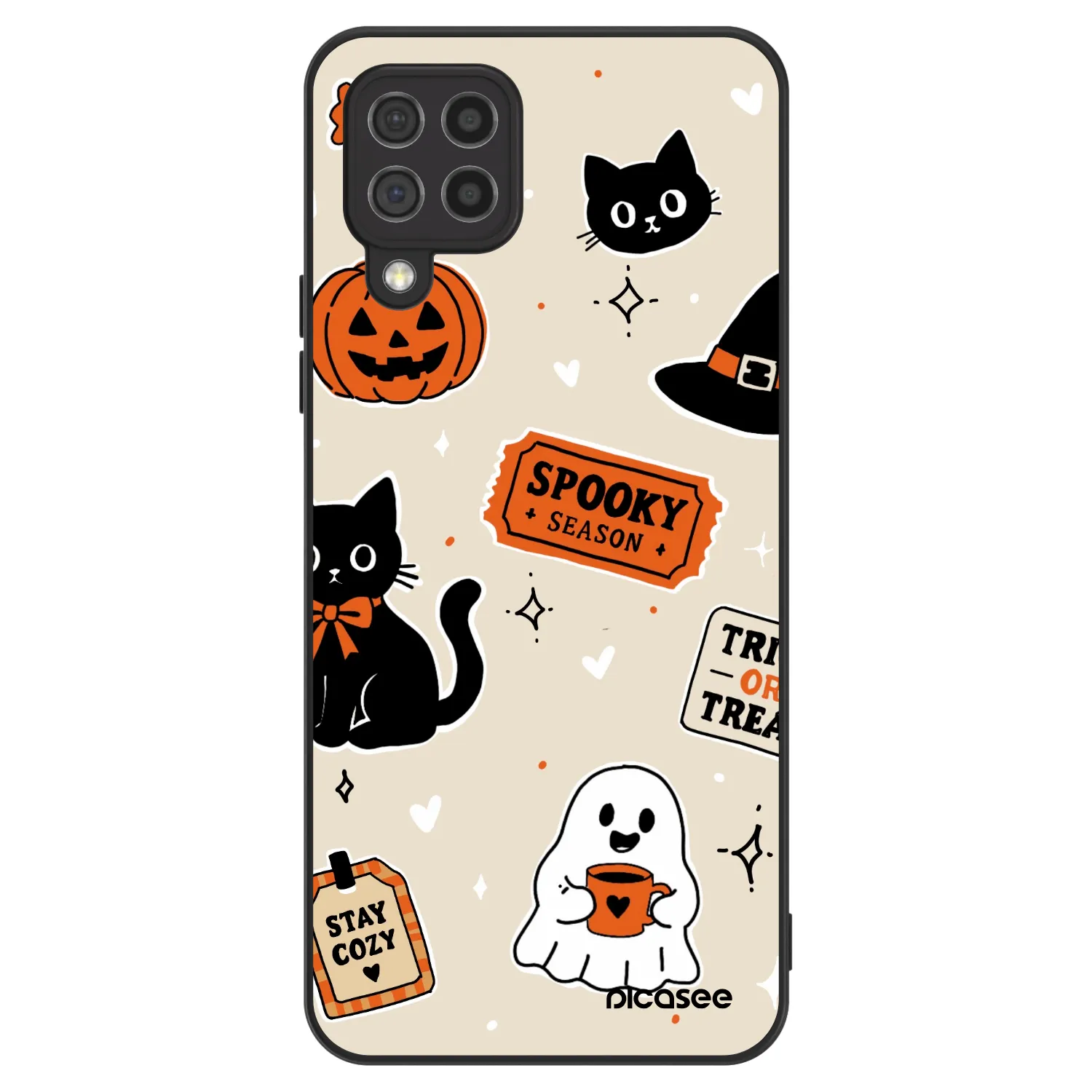 Picasee ULTIMATE CASE pentru Samsung Galaxy A22 A225F 4G - Halloween stickers