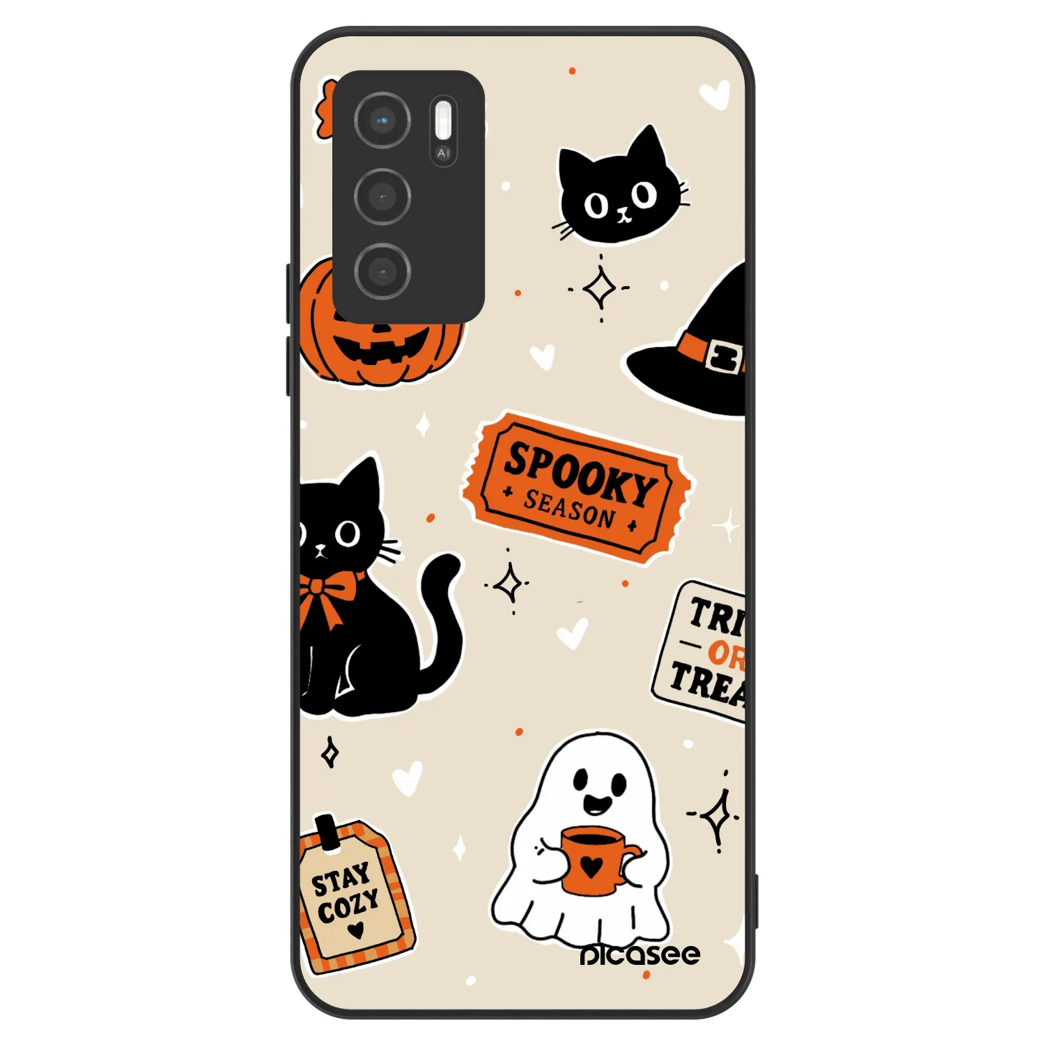 Picasee ULTIMATE CASE pentru OPPO A16 - Halloween stickers