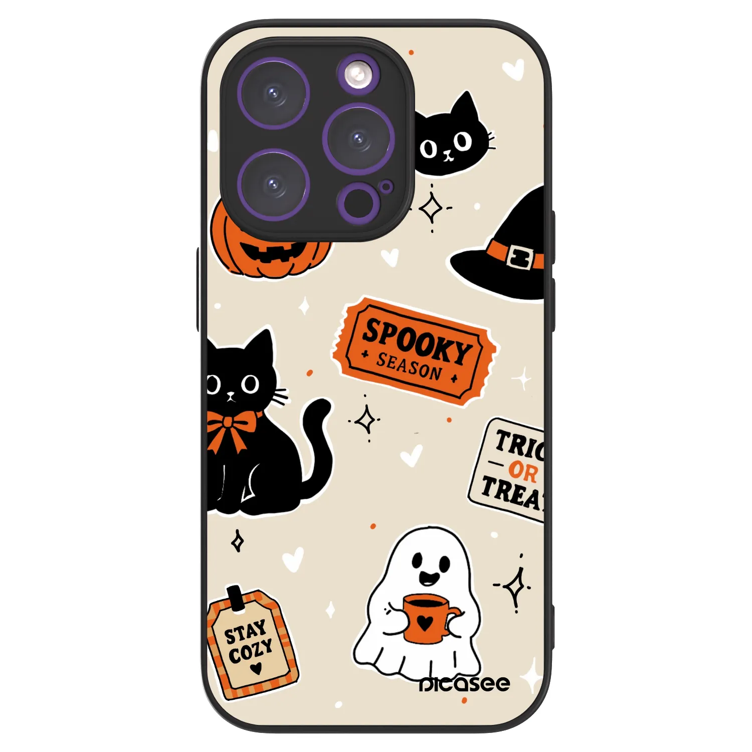 Picasee ULTIMATE CASE pentru Apple iPhone 14 Pro - Halloween stickers