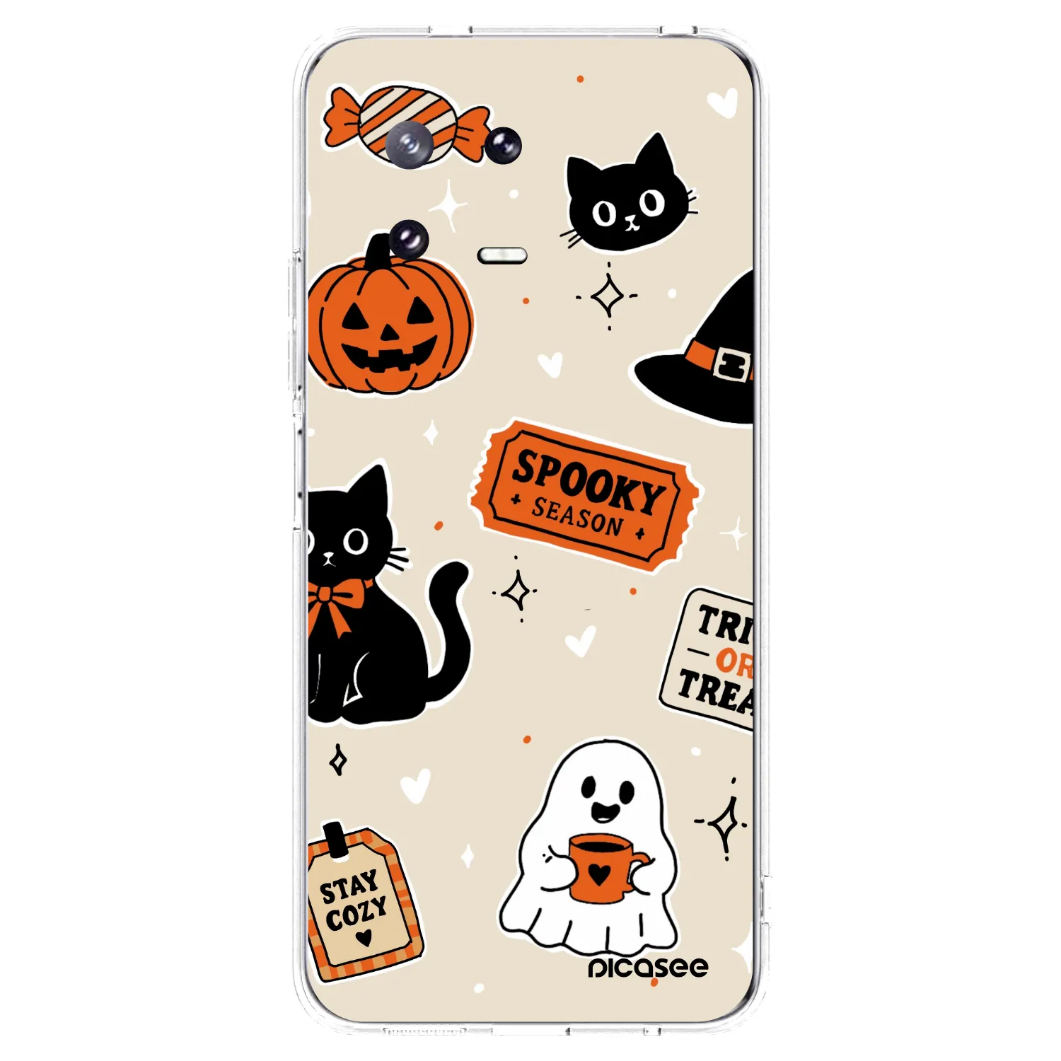 Picasee husă transparentă din silicon pentru Xiaomi 13 Pro - Halloween stickers