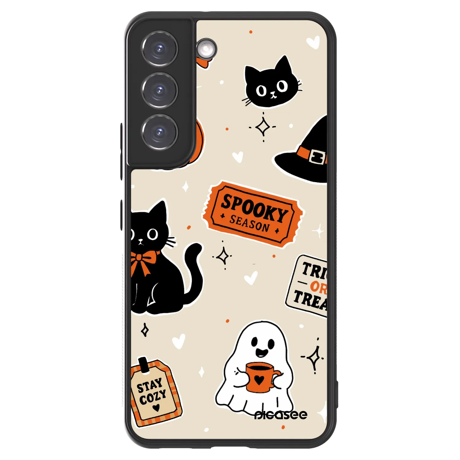 Picasee ULTIMATE CASE PowerShare pentru Samsung Galaxy S22 5G - Halloween stickers