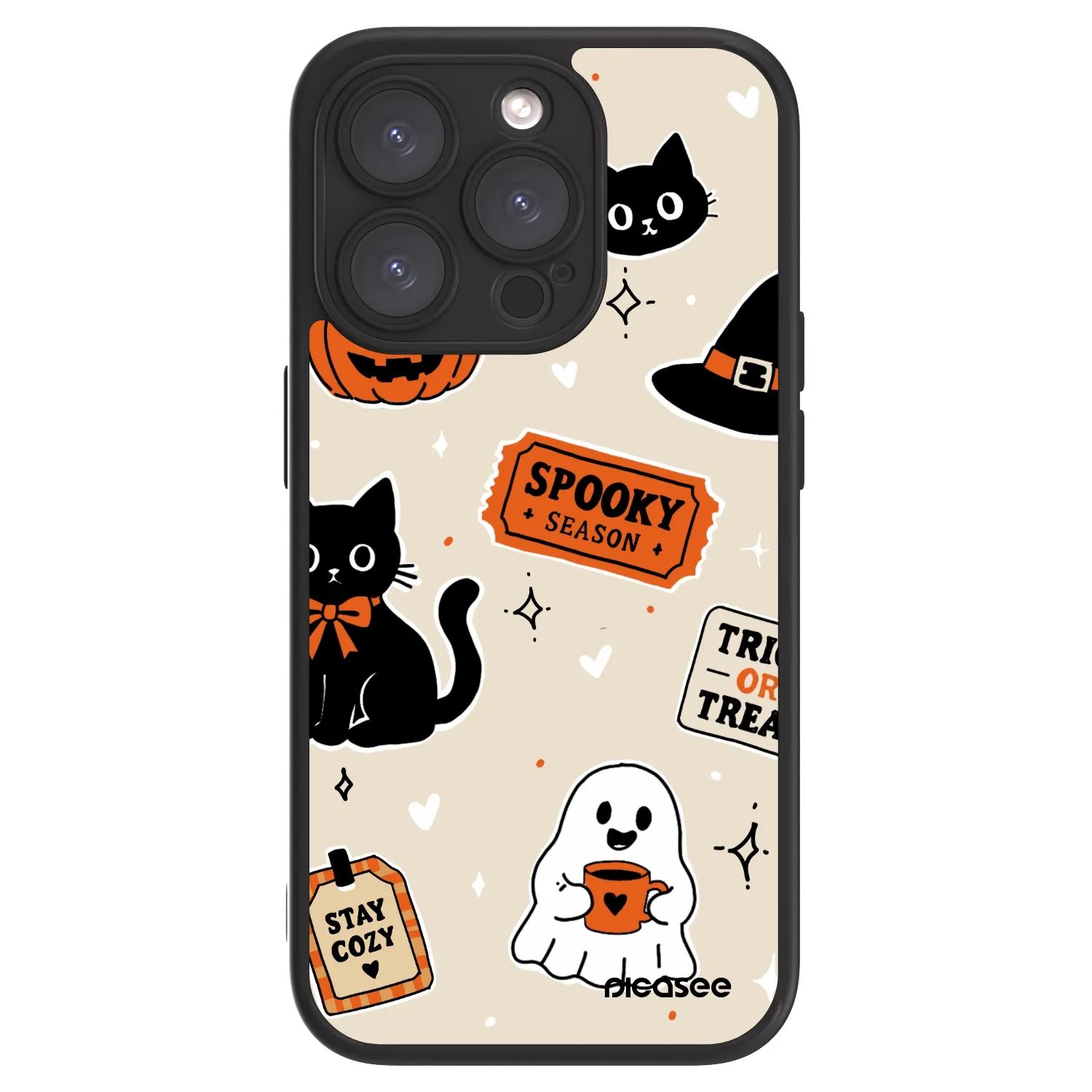 Picasee ULTIMATE CASE MagSafe pentru Apple iPhone 15 Pro - Halloween stickers