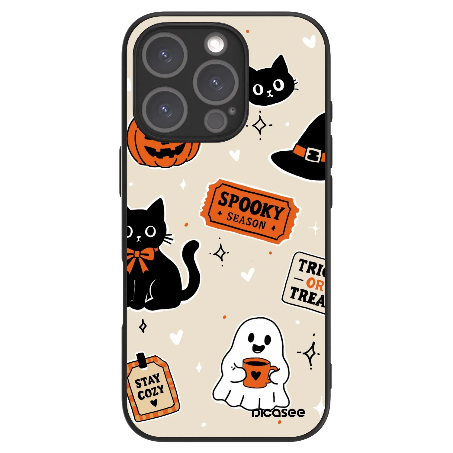 Picasee ULTIMATE CASE MagSafe pentru Apple iPhone 16 Pro - Halloween stickers