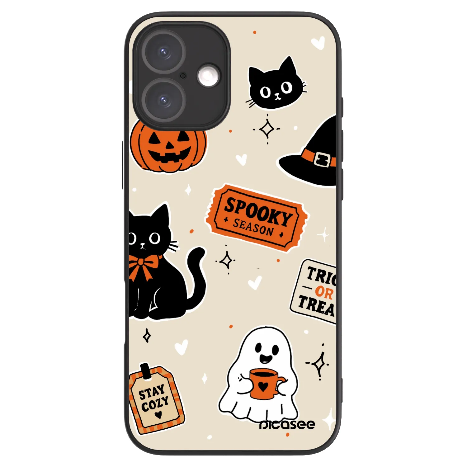 Picasee ULTIMATE CASE MagSafe pentru Apple iPhone 16 Plus - Halloween stickers