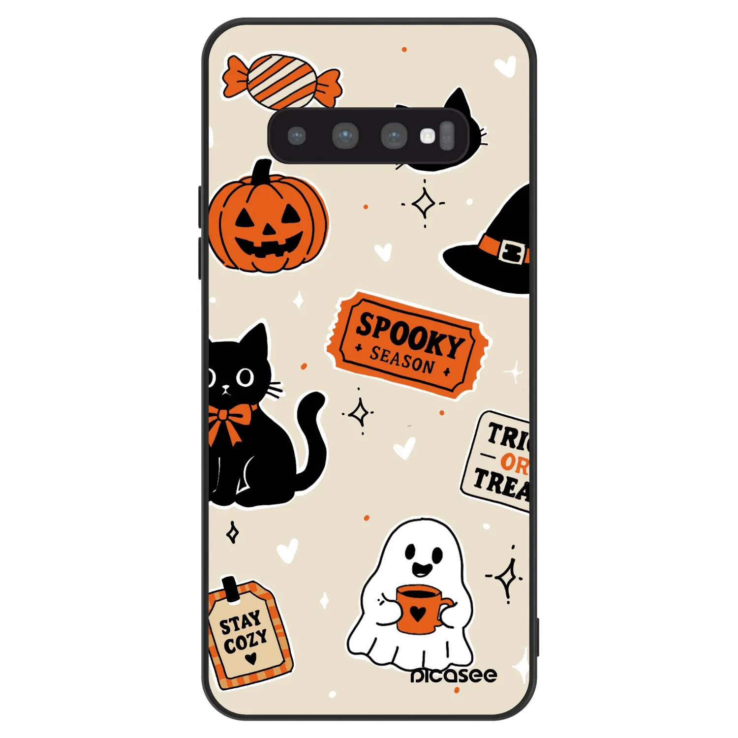 Picasee ULTIMATE CASE pentru Samsung Galaxy S10 Plus G975 - Halloween stickers