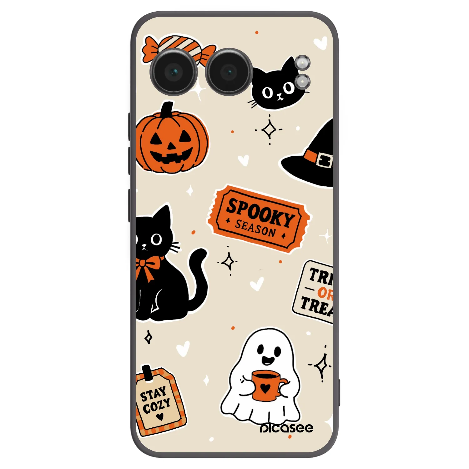 Picasee husă neagră din silicon pentru OnePlus Nord 4 - Halloween stickers