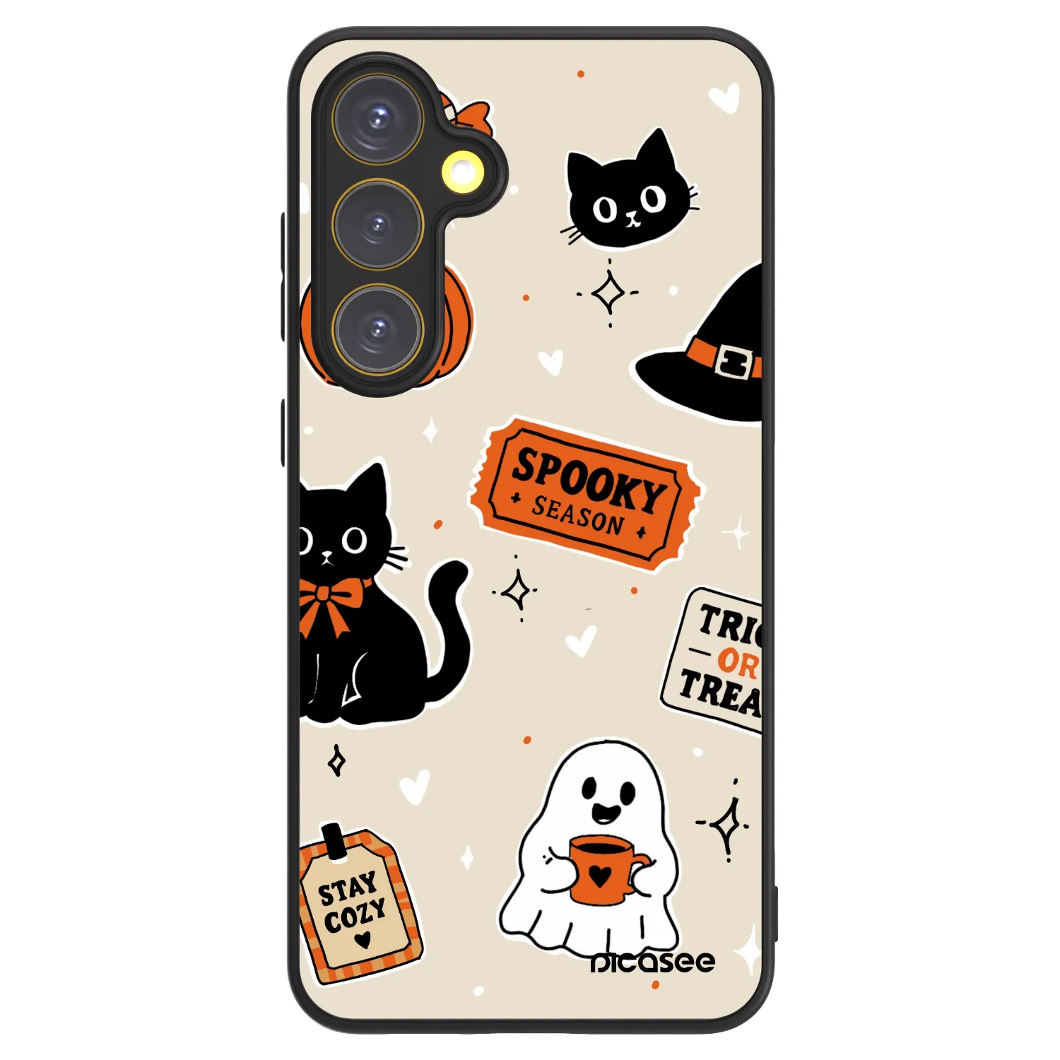 Picasee ULTIMATE CASE PowerShare pentru Samsung Galaxy S24 FE S721B - Halloween stickers