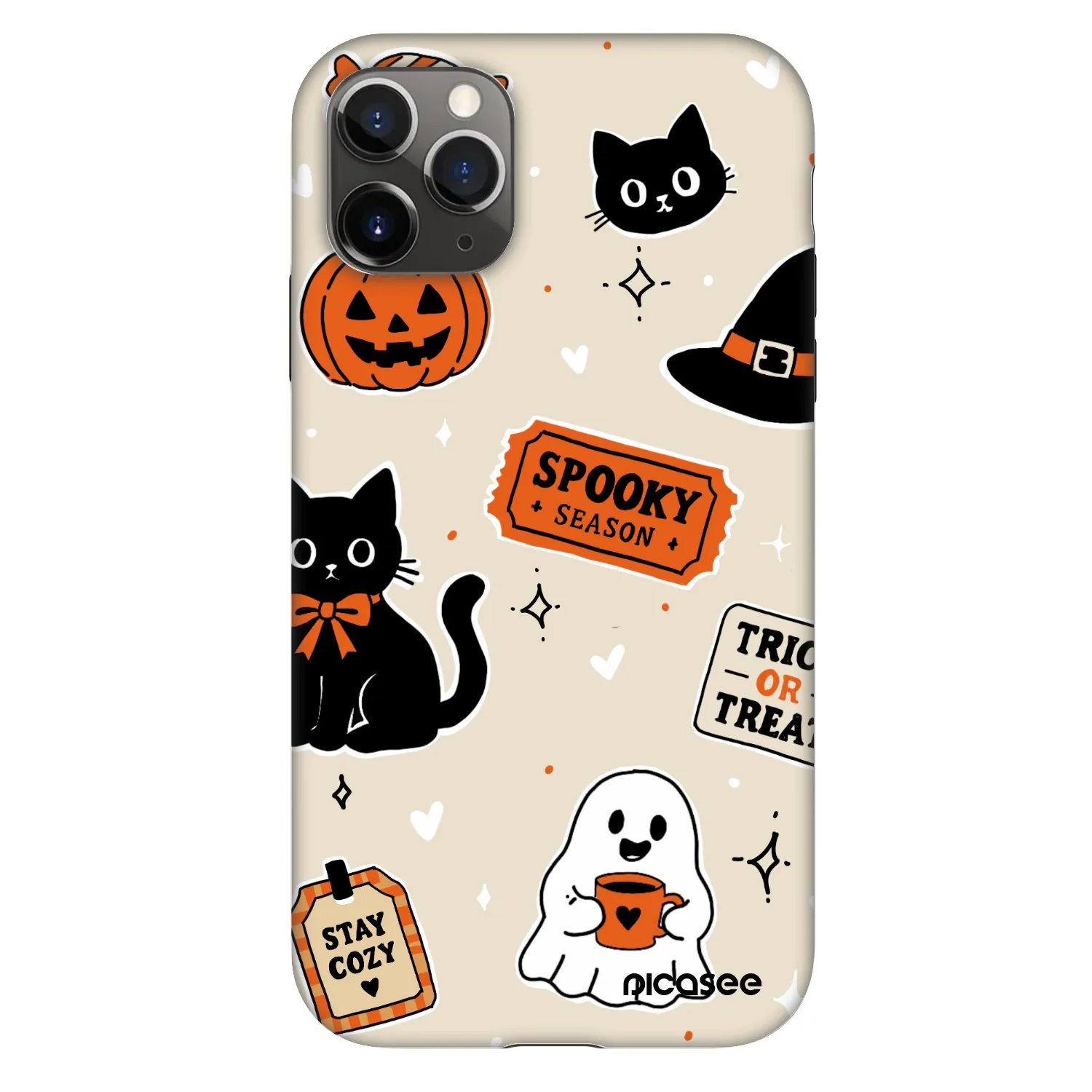 Picasee Fashion Case pentru Apple iPhone 11 Pro - Halloween stickers