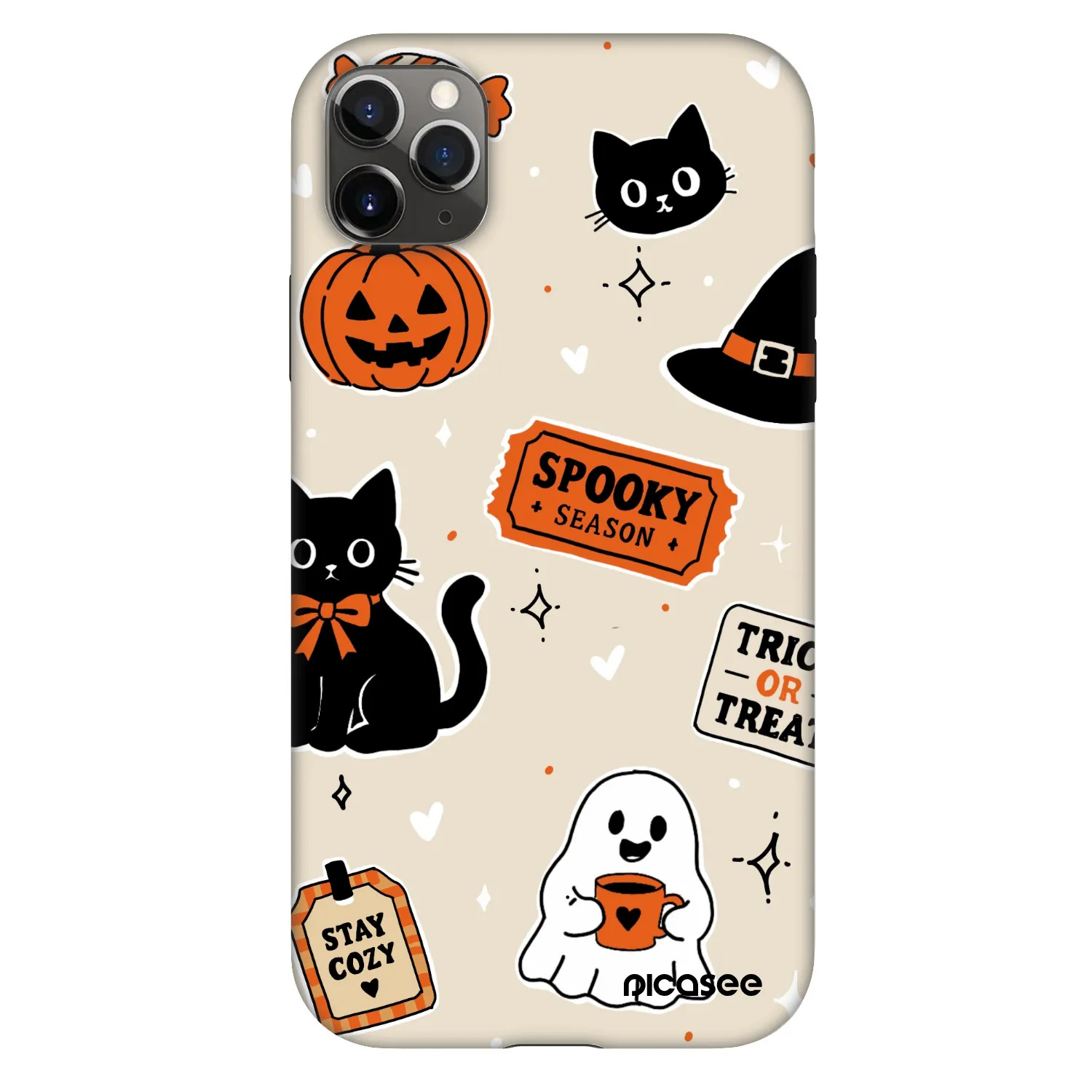 Picasee Fashion Case pentru Apple iPhone 11 Pro Max - Halloween stickers