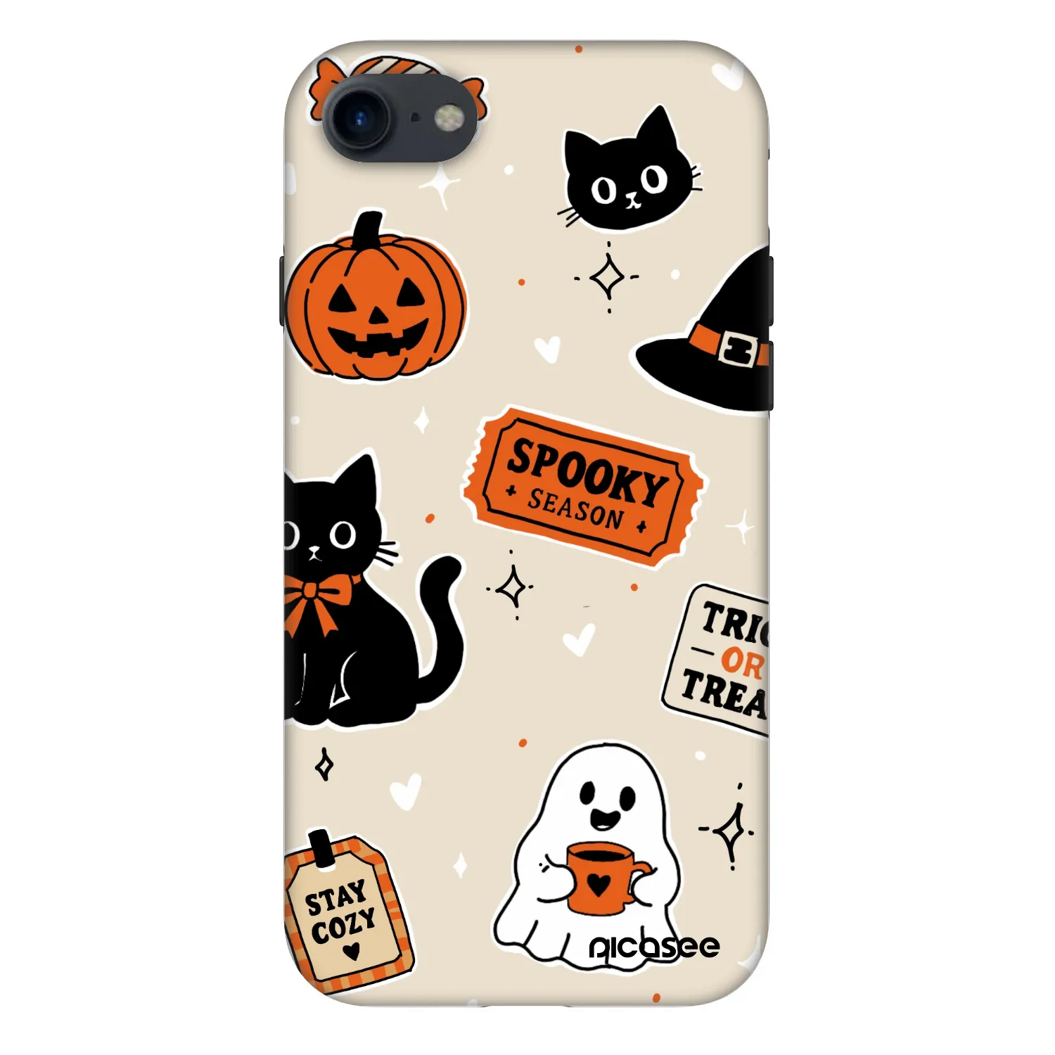 Picasee Fashion Case pentru Apple iPhone SE 2022 - Halloween stickers