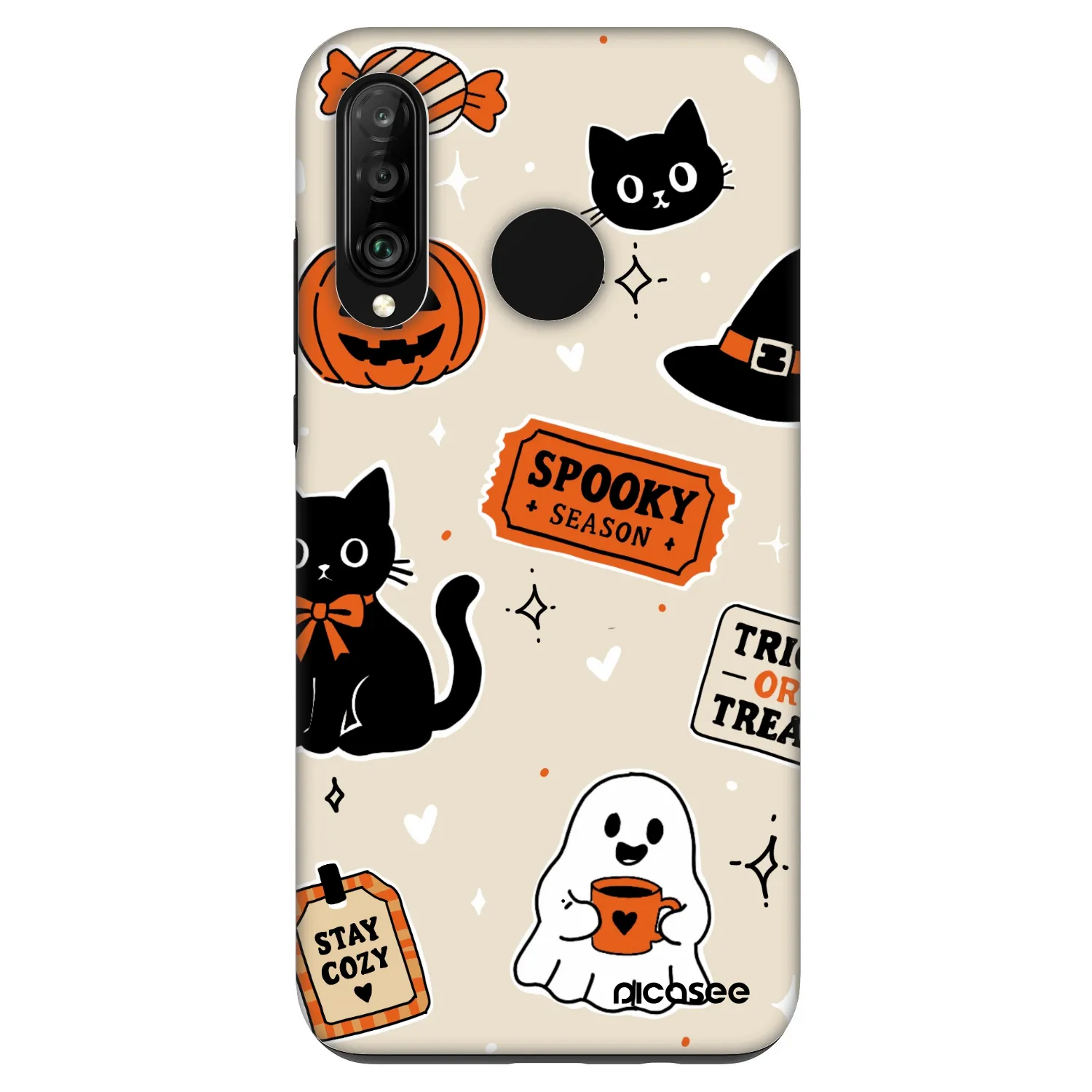Picasee Fashion Case pentru Huawei P30 Lite - Halloween stickers
