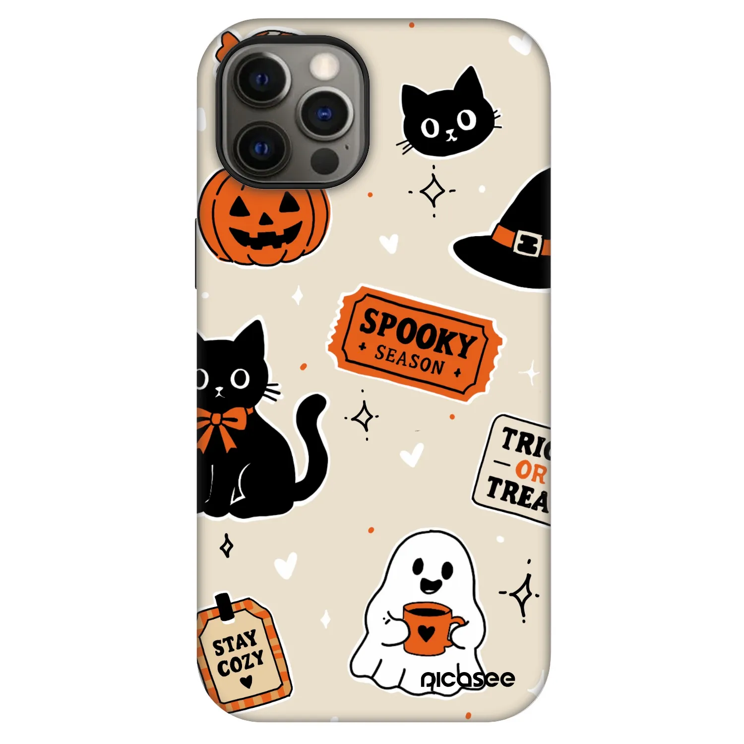 Picasee Fashion Case MagSafe pentru Apple iPhone 12 - Halloween stickers