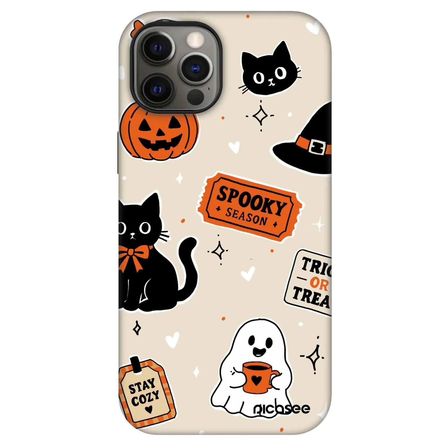 Picasee Fashion Case MagSafe pentru Apple iPhone 12 Pro - Halloween stickers