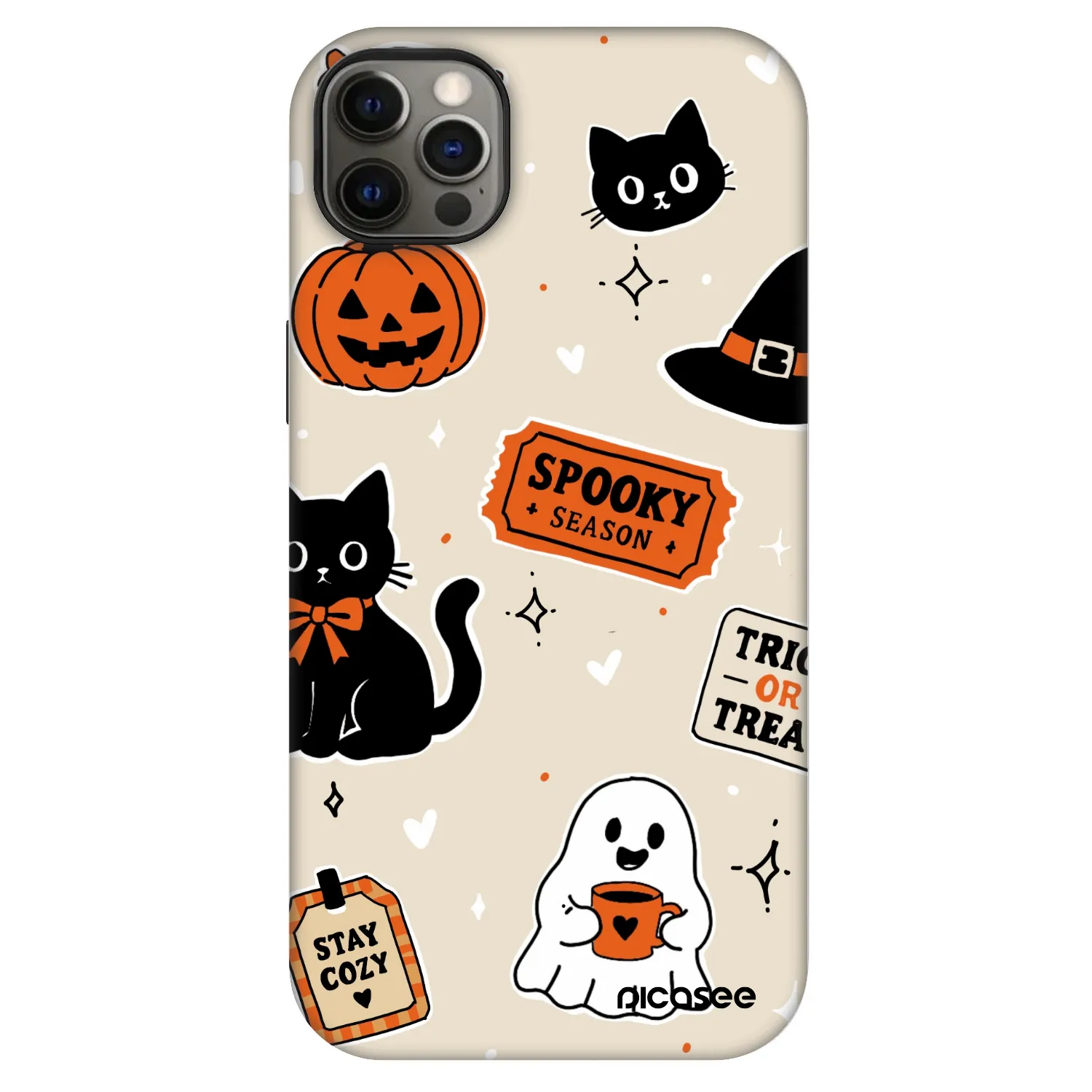 Picasee Fashion Case MagSafe pentru Apple iPhone 12 Pro Max - Halloween stickers