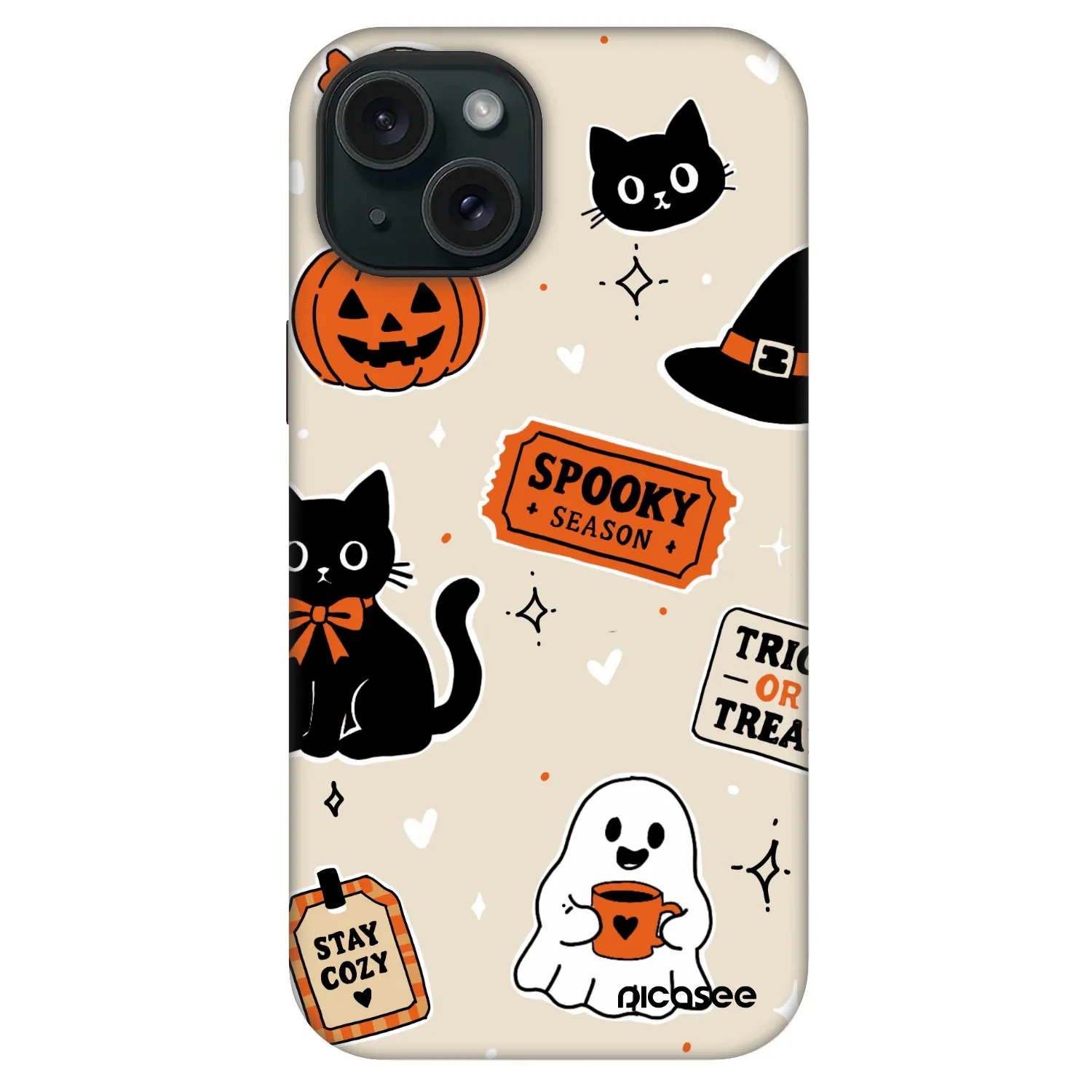 Picasee Fashion Case MagSafe pentru Apple iPhone 15 - Halloween stickers