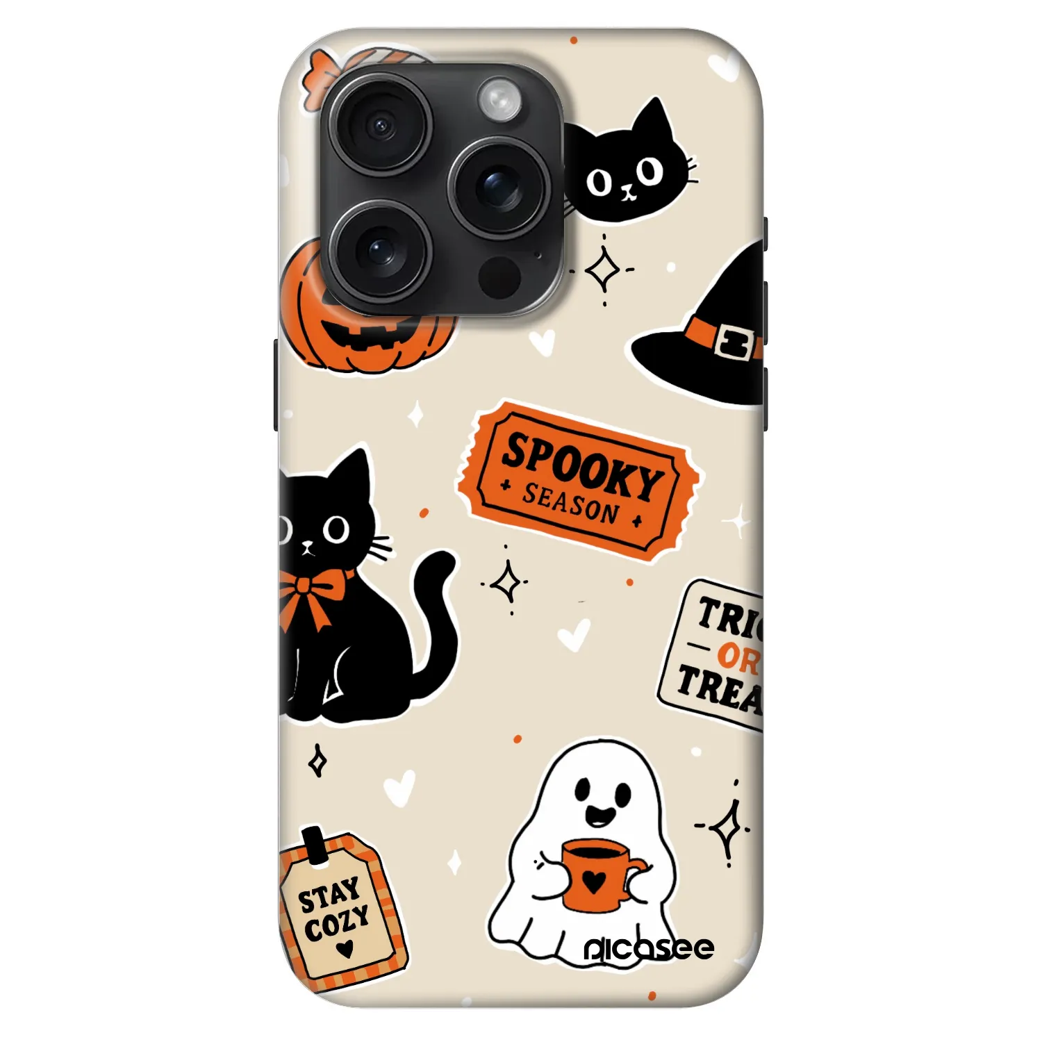 Picasee Fashion Case MagSafe pentru Apple iPhone 15 Pro - Halloween stickers