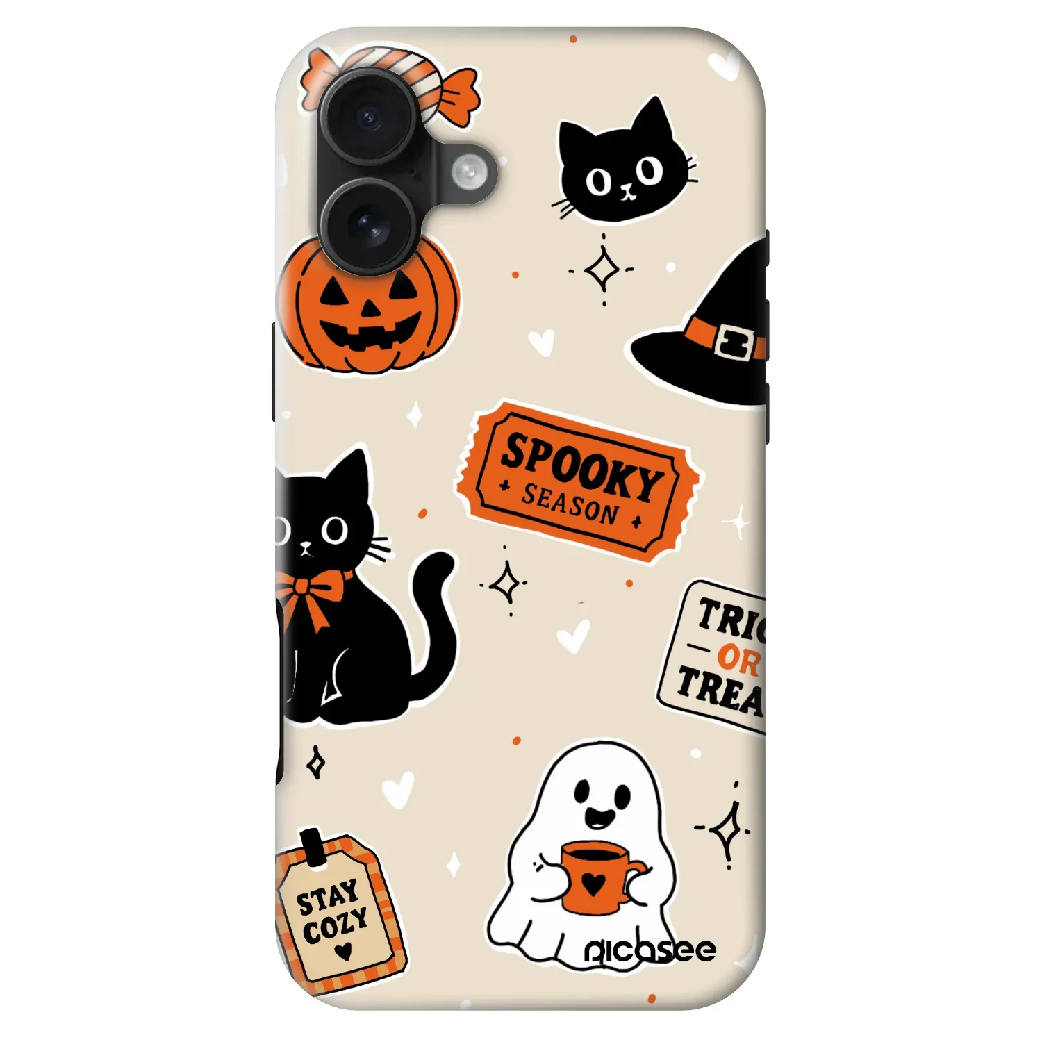 Picasee Fashion Case MagSafe pentru Apple iPhone 16 Plus - Halloween stickers