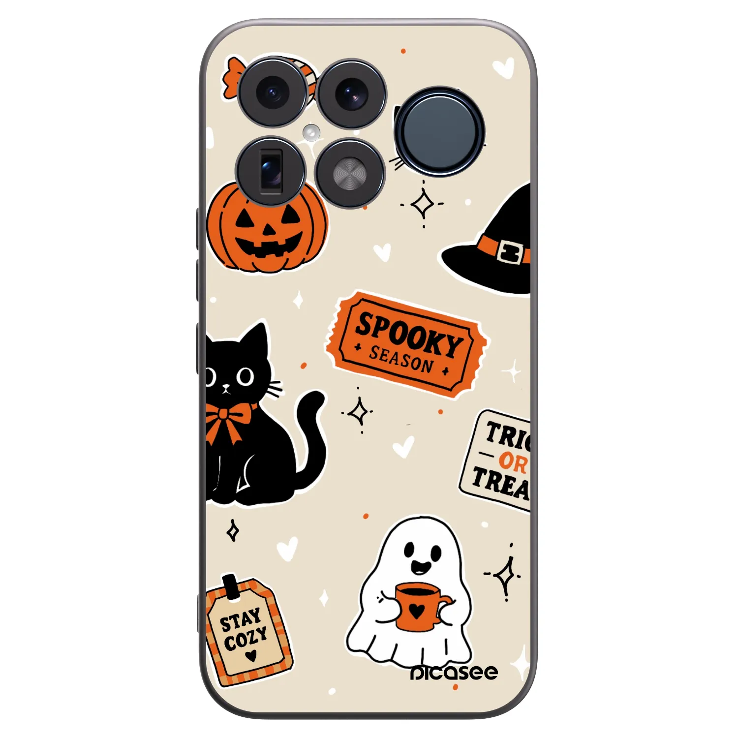 Picasee husă neagră din silicon pentru Xiaomi Poco F8 Ultra - Halloween stickers