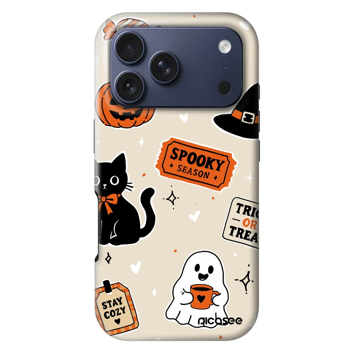 Picasee Fashion Case MagSafe pentru Apple iPhone 18 Pro - Halloween stickers