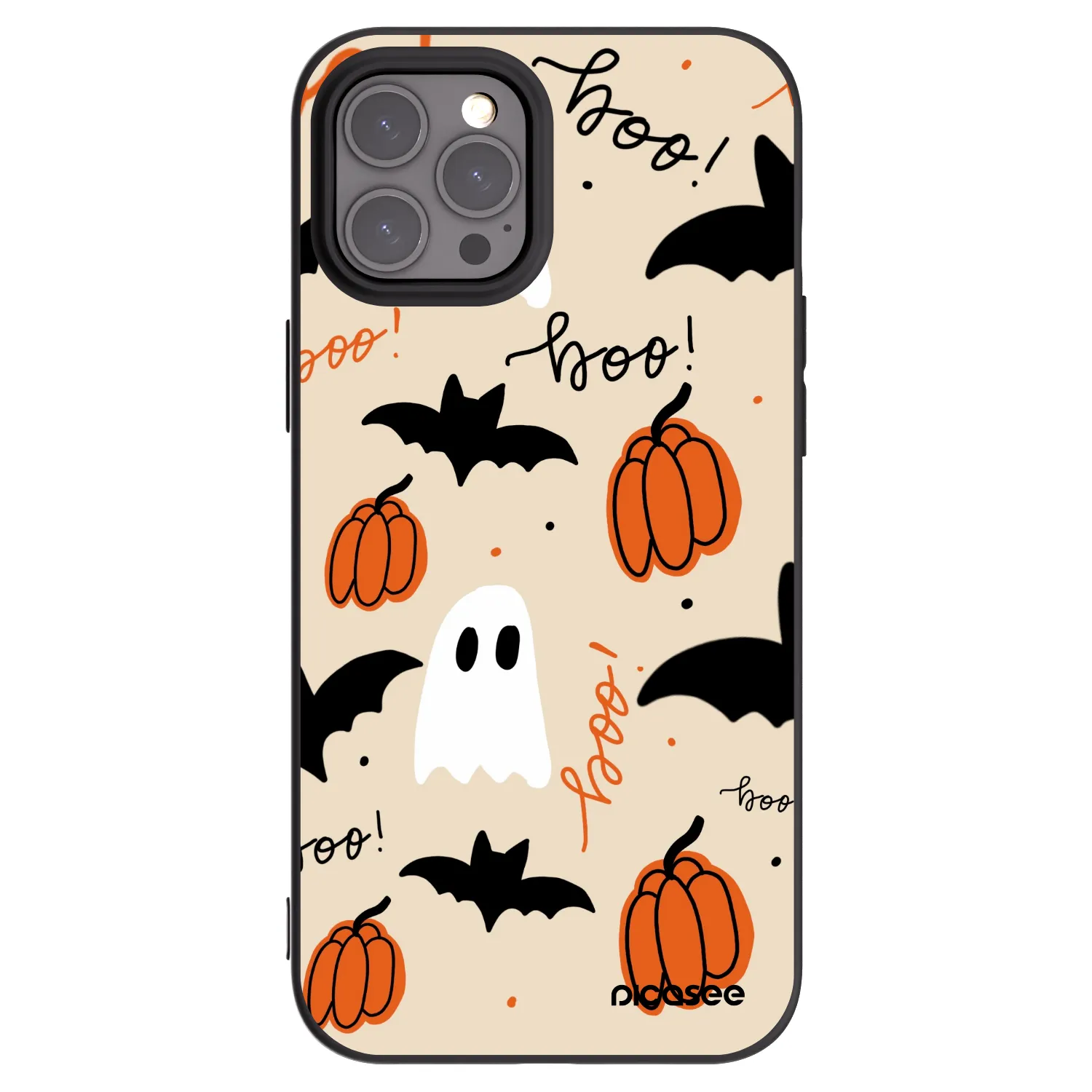 Picasee husă neagră din silicon pentru Apple iPhone 12 Pro Max - Halloween 26