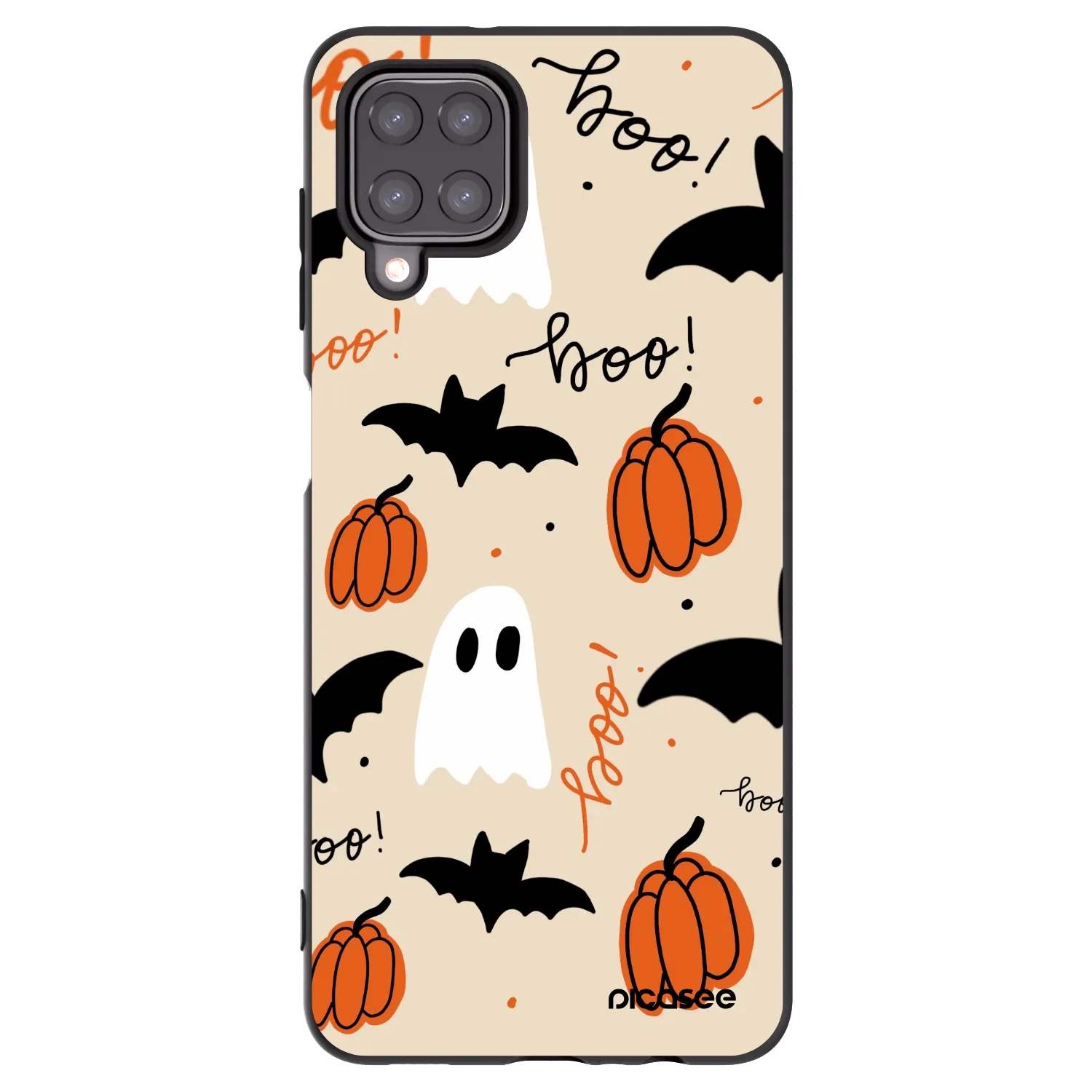Picasee husă neagră din silicon pentru Samsung Galaxy A12 A125F - Halloween 26
