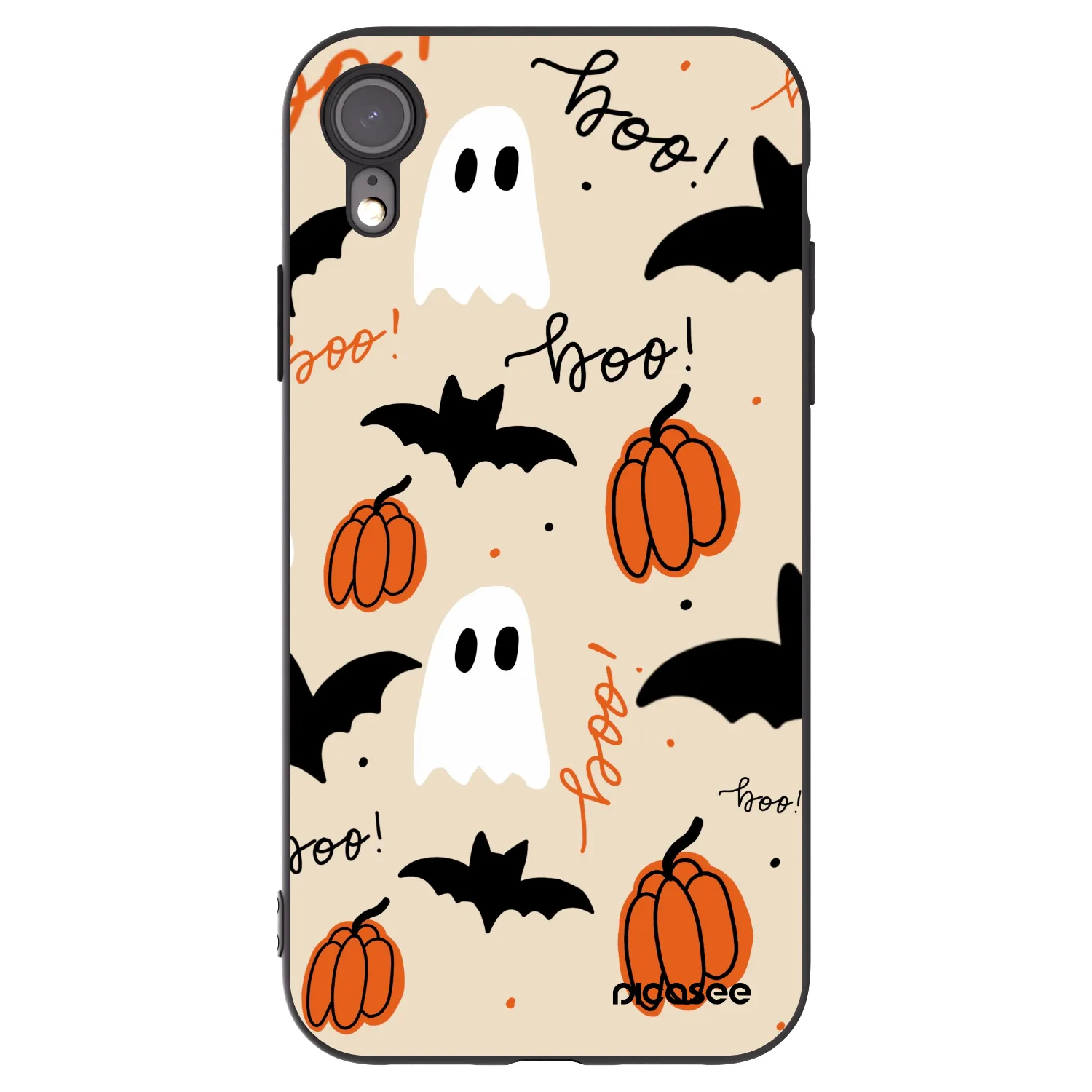 Picasee husă neagră din silicon pentru Apple iPhone XR - Halloween 26