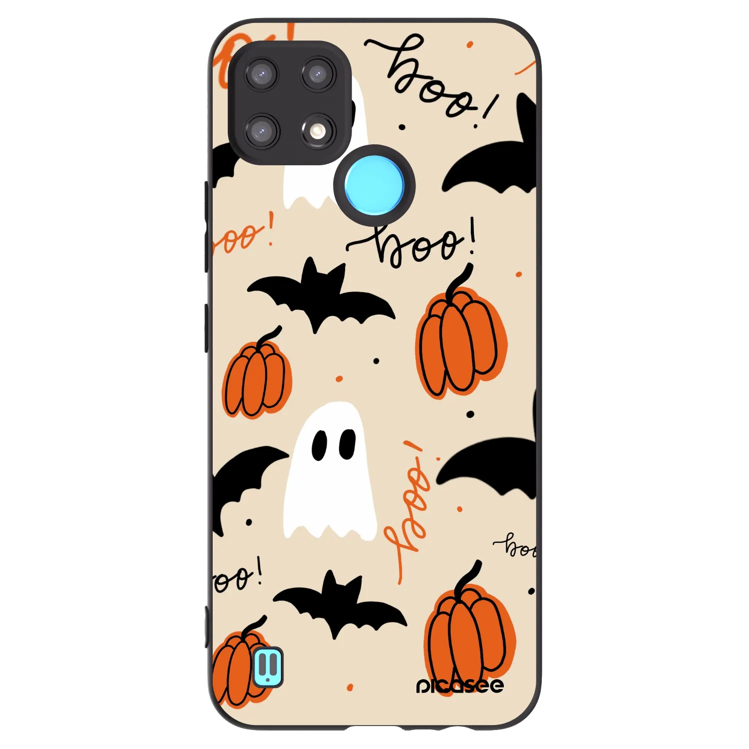 Picasee husă neagră din silicon pentru Realme C21 - Halloween 26