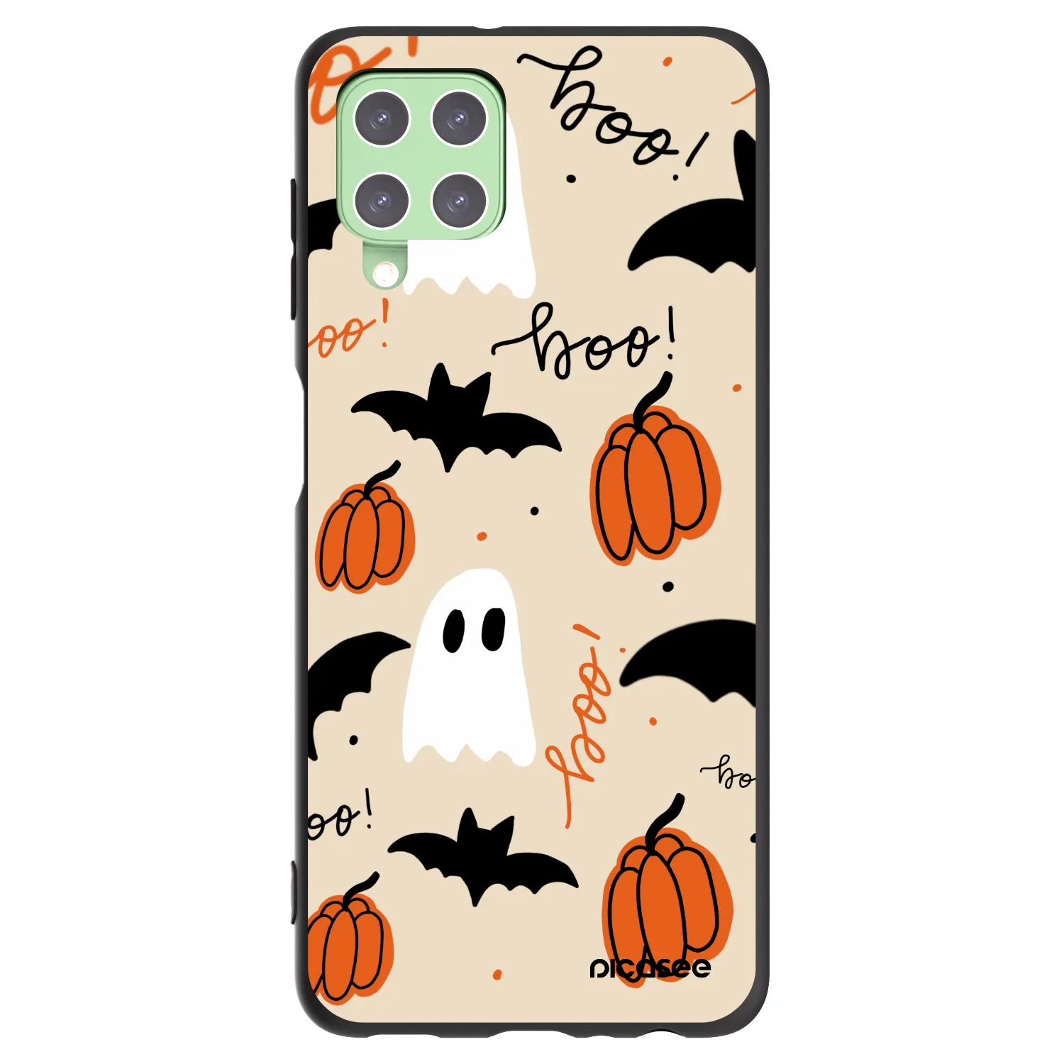 Picasee husă neagră din silicon pentru Samsung Galaxy A22 A225F 4G - Halloween 26