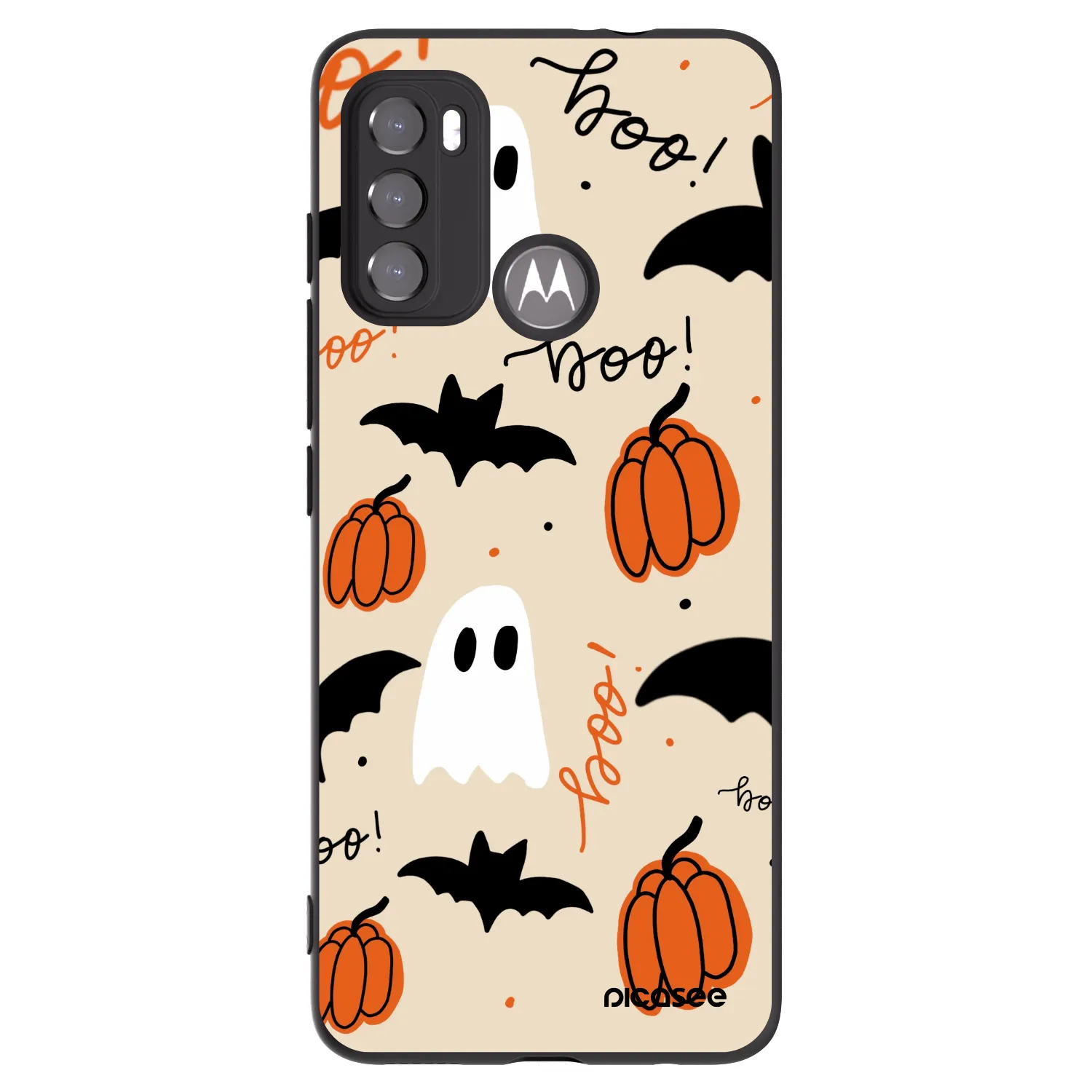 Picasee husă neagră din silicon pentru Motorola Moto G60 - Halloween 26