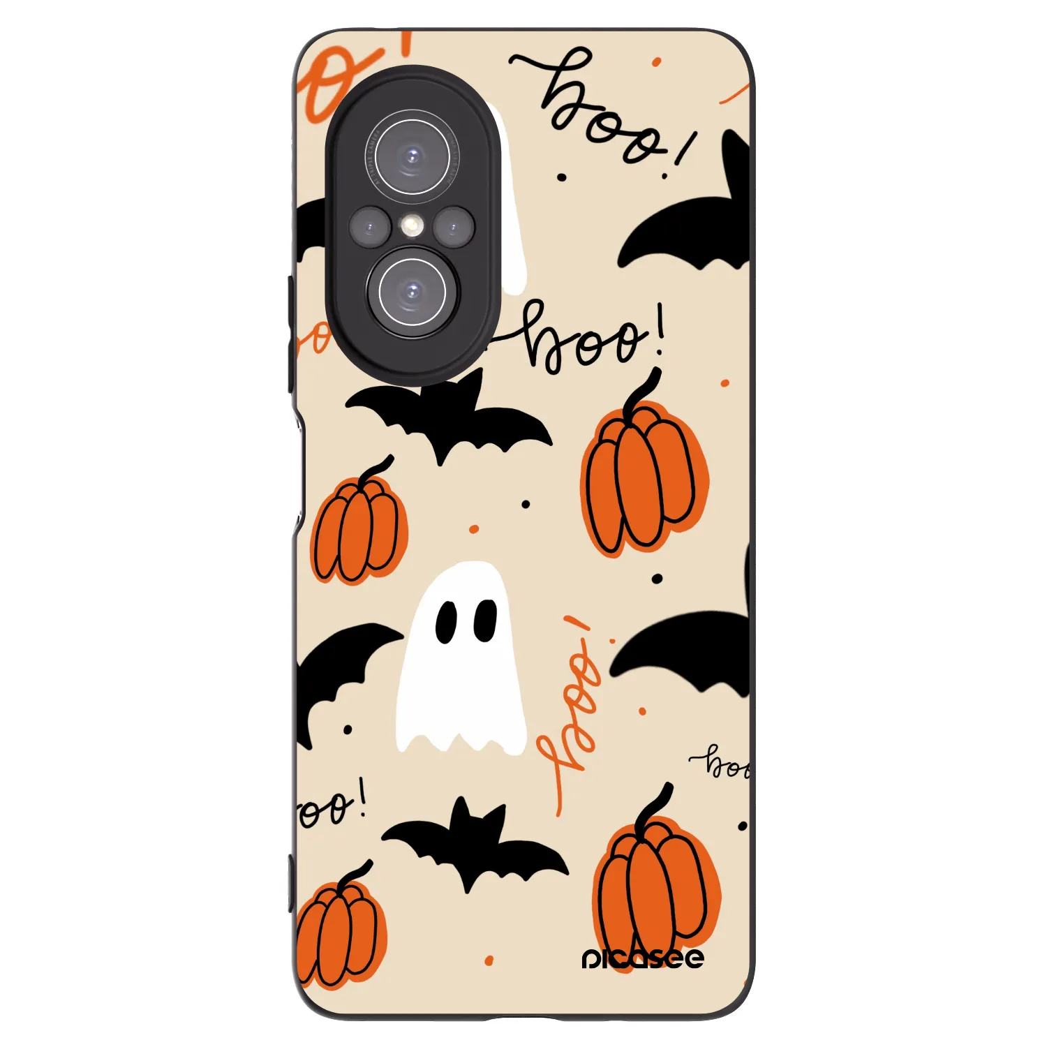 Picasee husă neagră din silicon pentru Huawei Nova 9 SE - Halloween 26