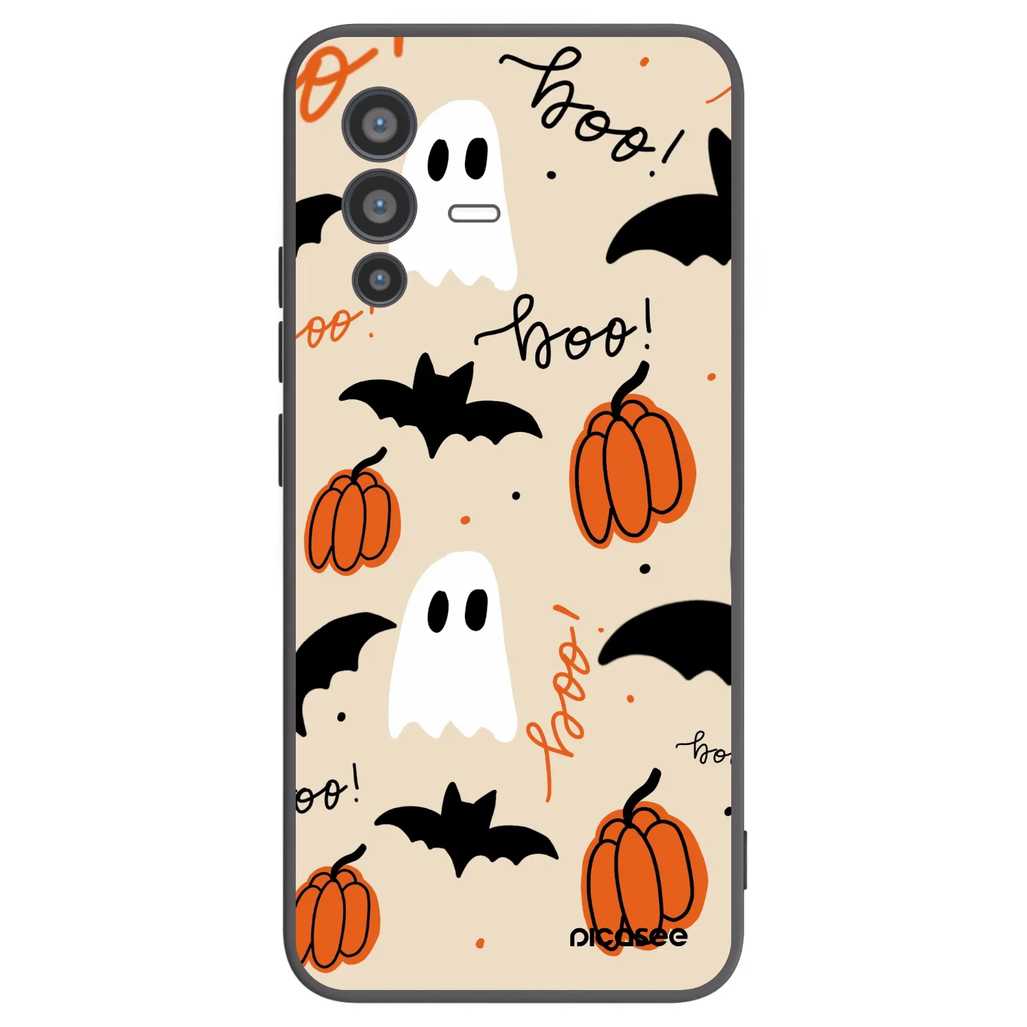 Picasee husă neagră din silicon pentru Vivo V23 5G - Halloween 26