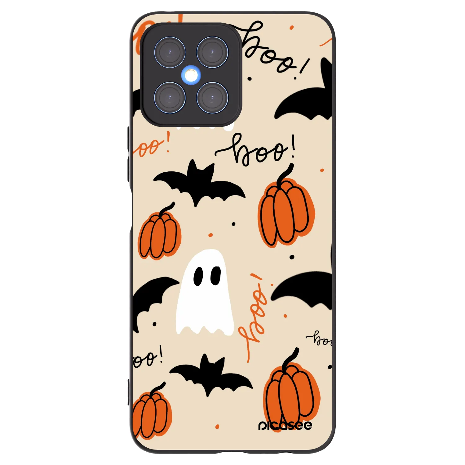 Picasee husă neagră din silicon pentru Honor X8 4G - Halloween 26
