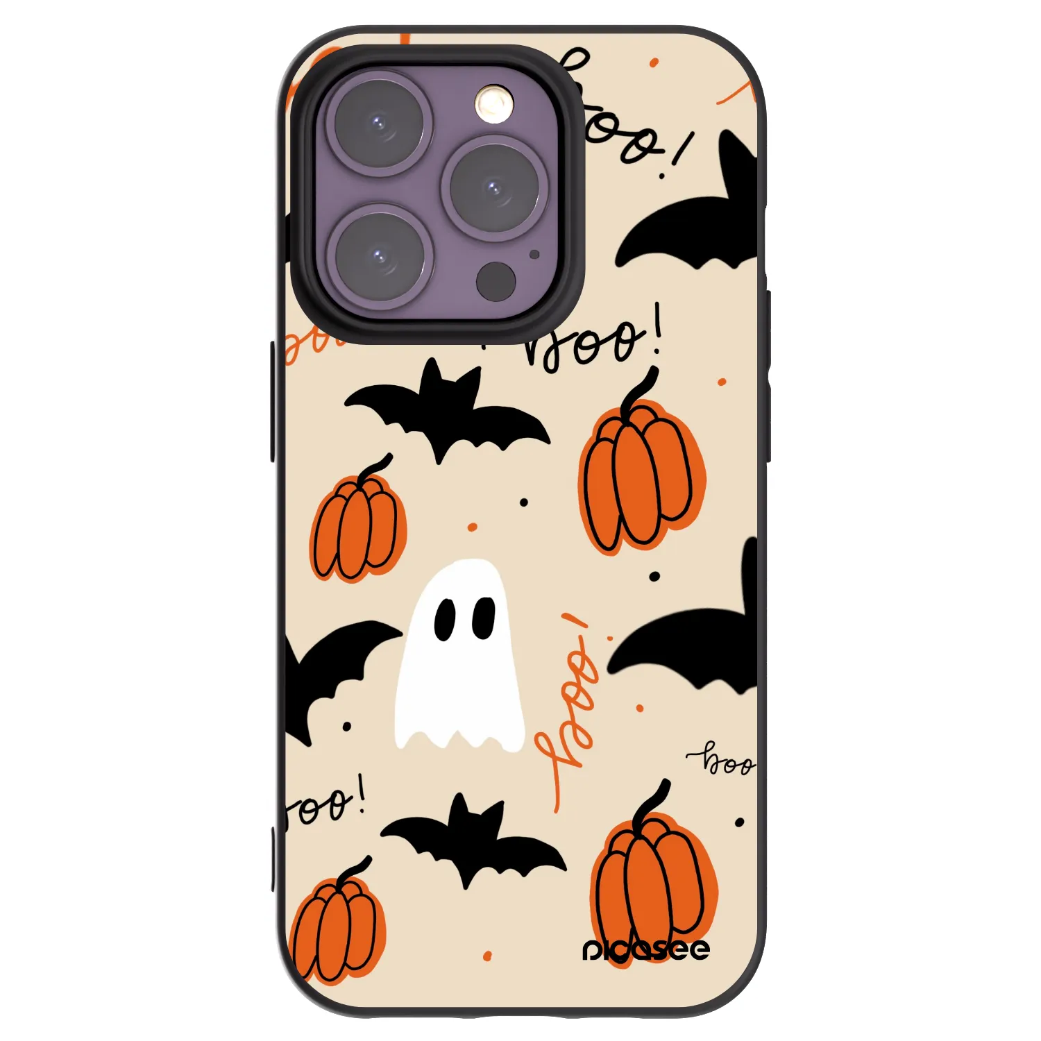 Picasee husă neagră din silicon pentru Apple iPhone 14 Pro - Halloween 26