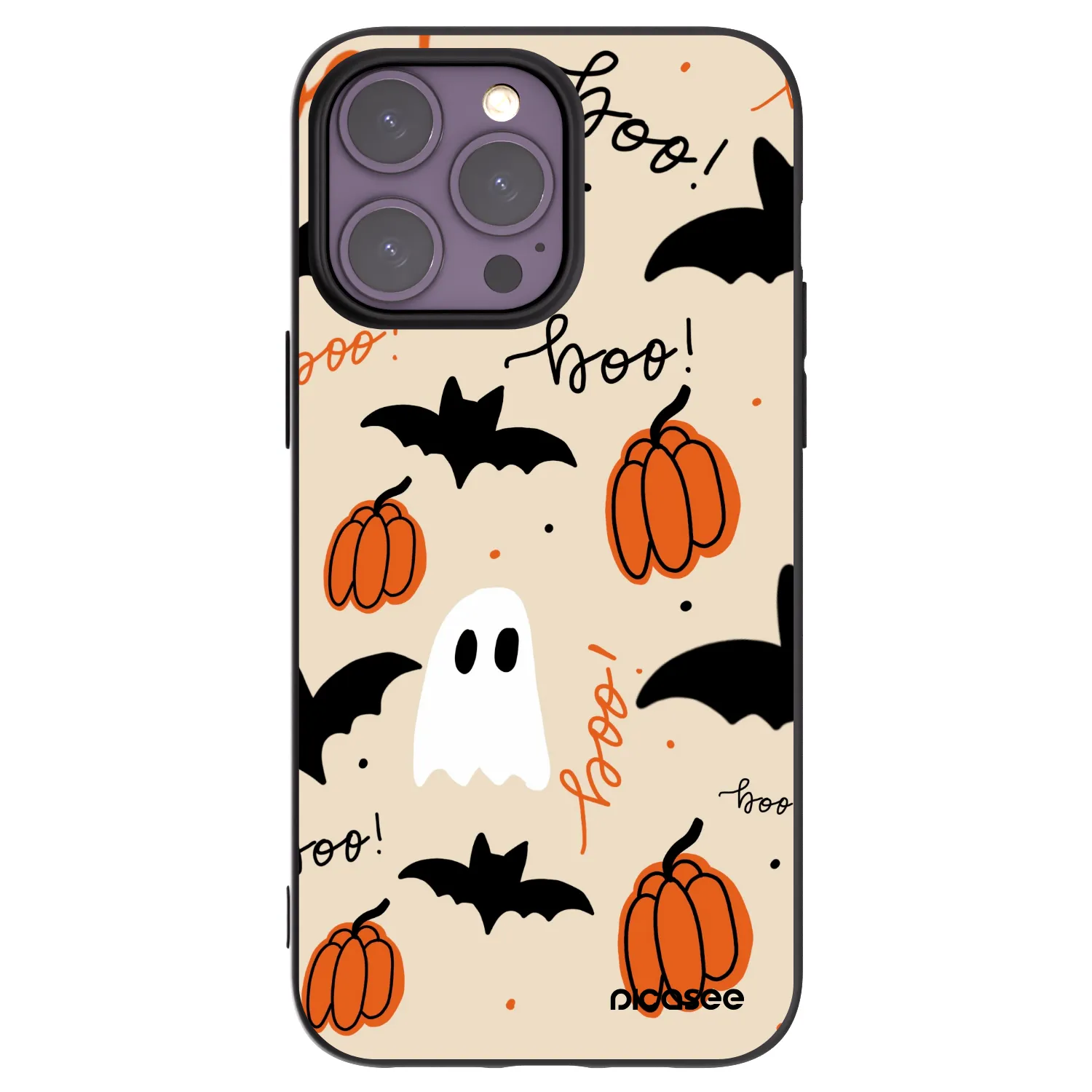 Picasee husă neagră din silicon pentru Apple iPhone 14 Pro Max - Halloween 26