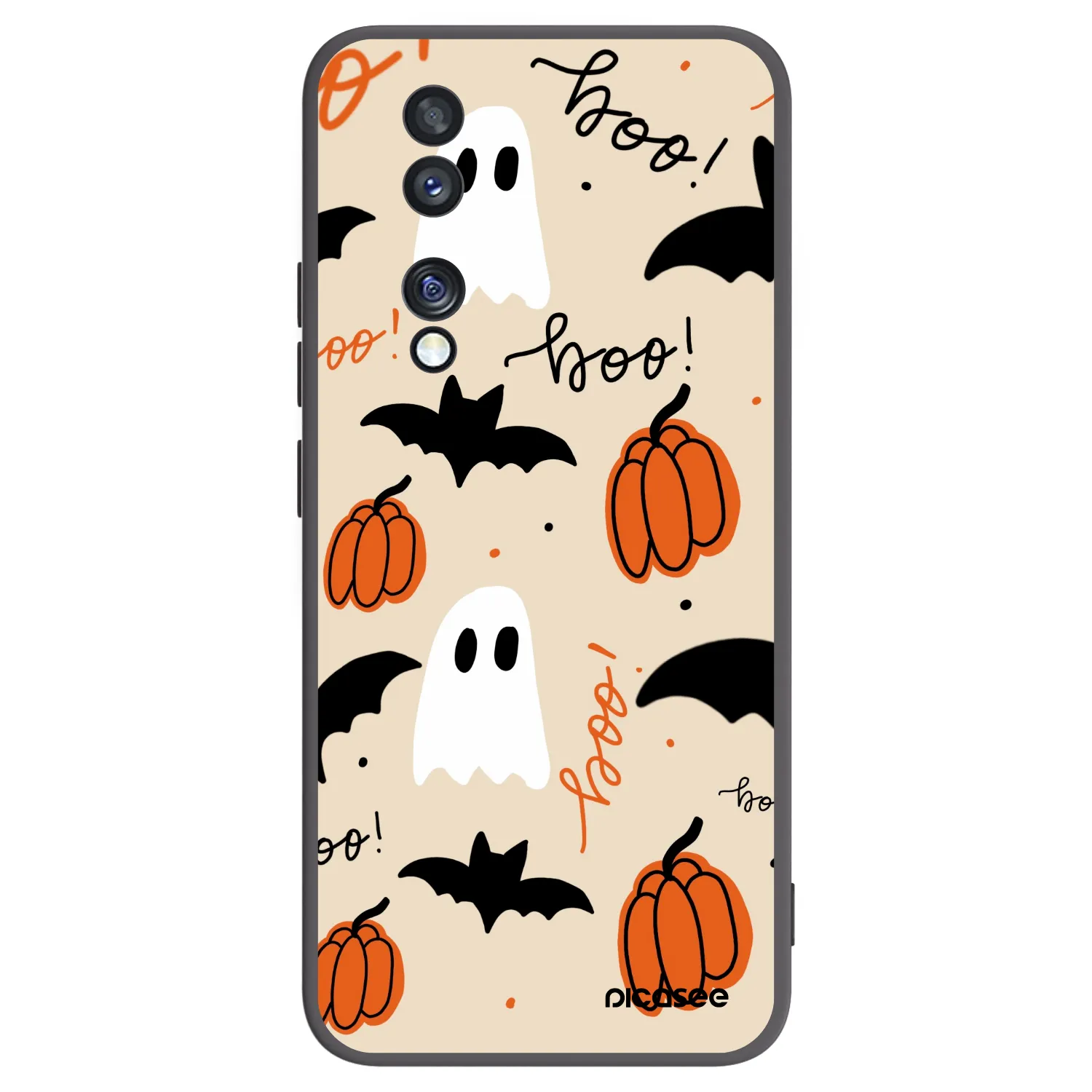 Picasee husă neagră din silicon pentru Honor 70 - Halloween 26