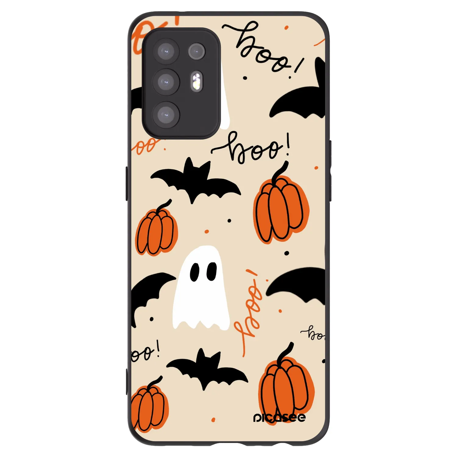Picasee husă neagră din silicon pentru OPPO A94 5G - Halloween 26