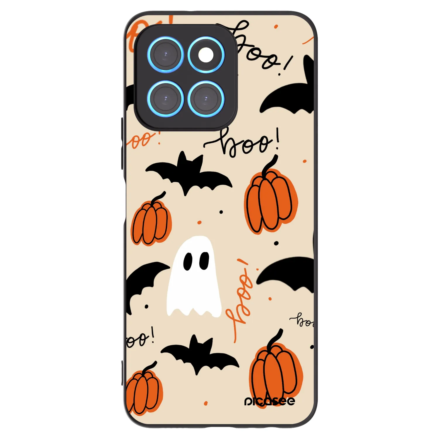 Picasee husă neagră din silicon pentru Honor X8 5G - Halloween 26