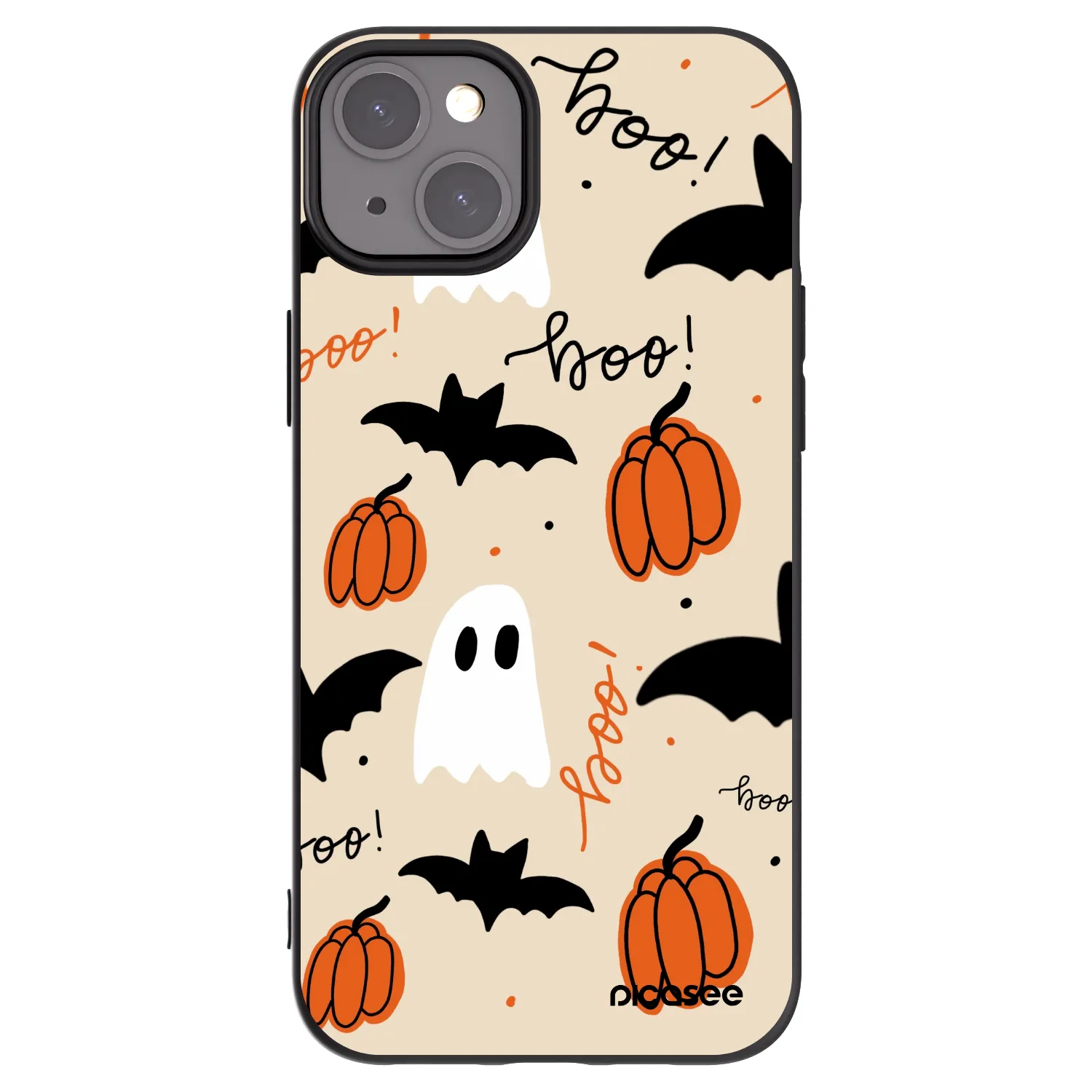 Picasee husă neagră din silicon pentru Apple iPhone 15 Plus - Halloween 26