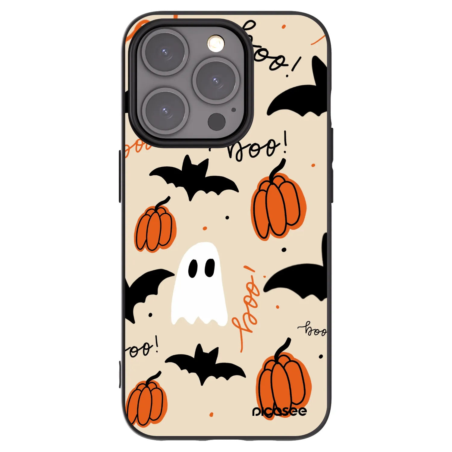 Picasee husă neagră din silicon pentru Apple iPhone 15 Pro - Halloween 26