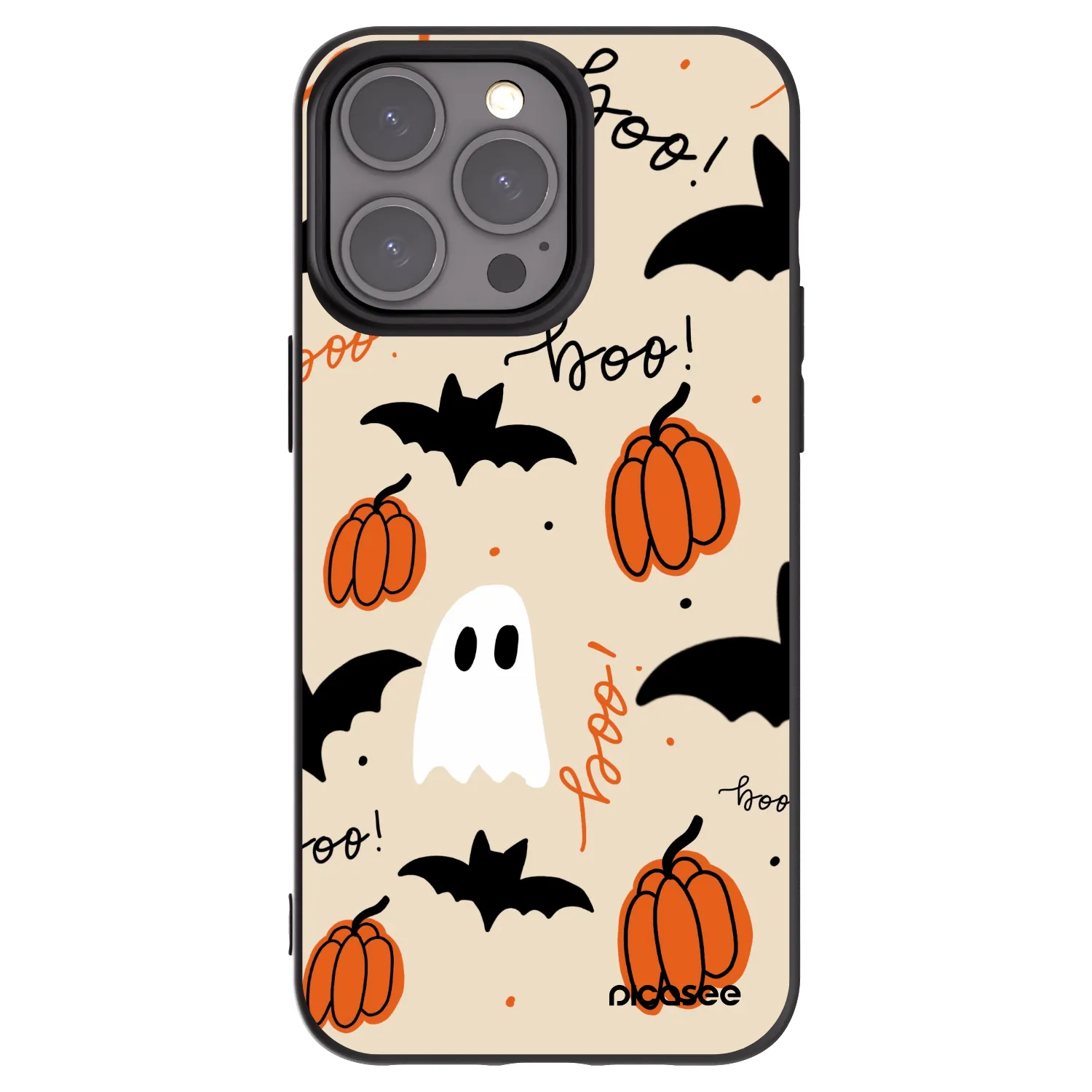 Picasee husă neagră din silicon pentru Apple iPhone 15 Pro Max - Halloween 26