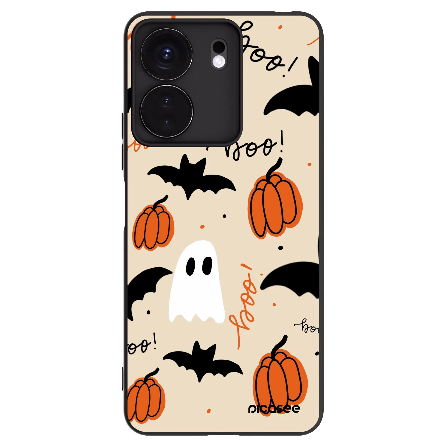 Picasee husă neagră din silicon pentru Xiaomi Redmi 13C 4G - Halloween 26