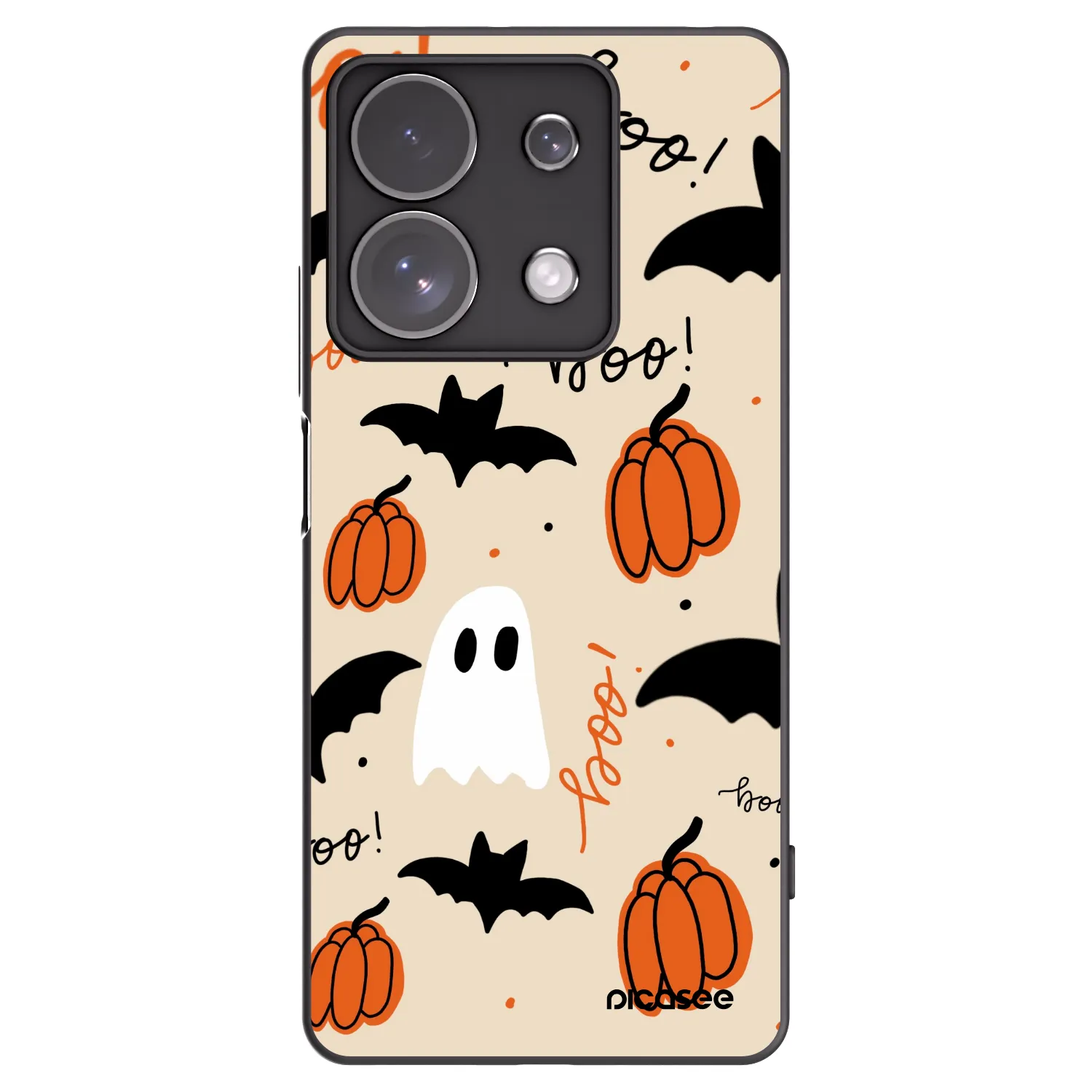 Picasee husă neagră din silicon pentru Xiaomi Redmi Note 13 Pro 4G - Halloween 26