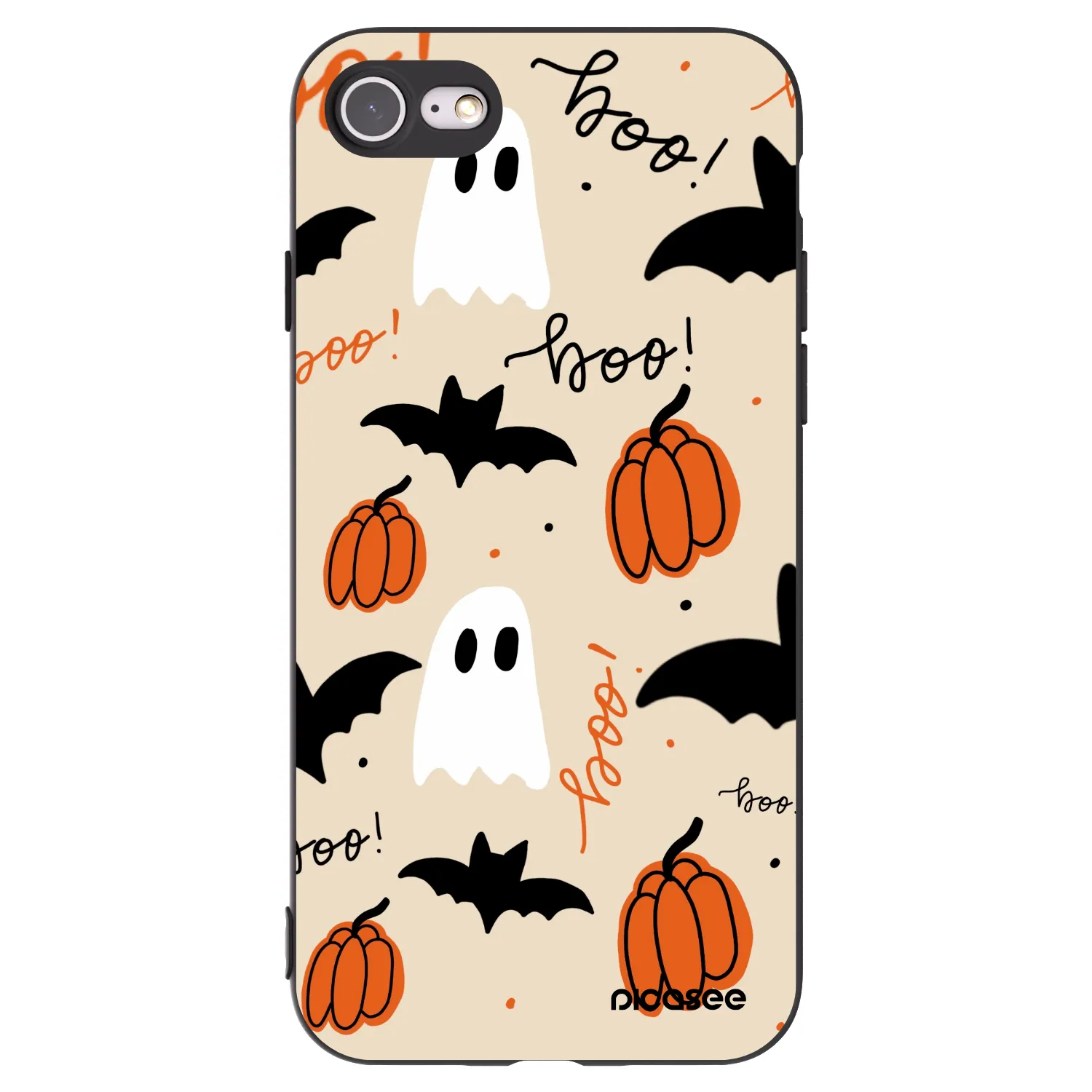 Picasee husă neagră din silicon pentru Apple iPhone 8 - Halloween 26