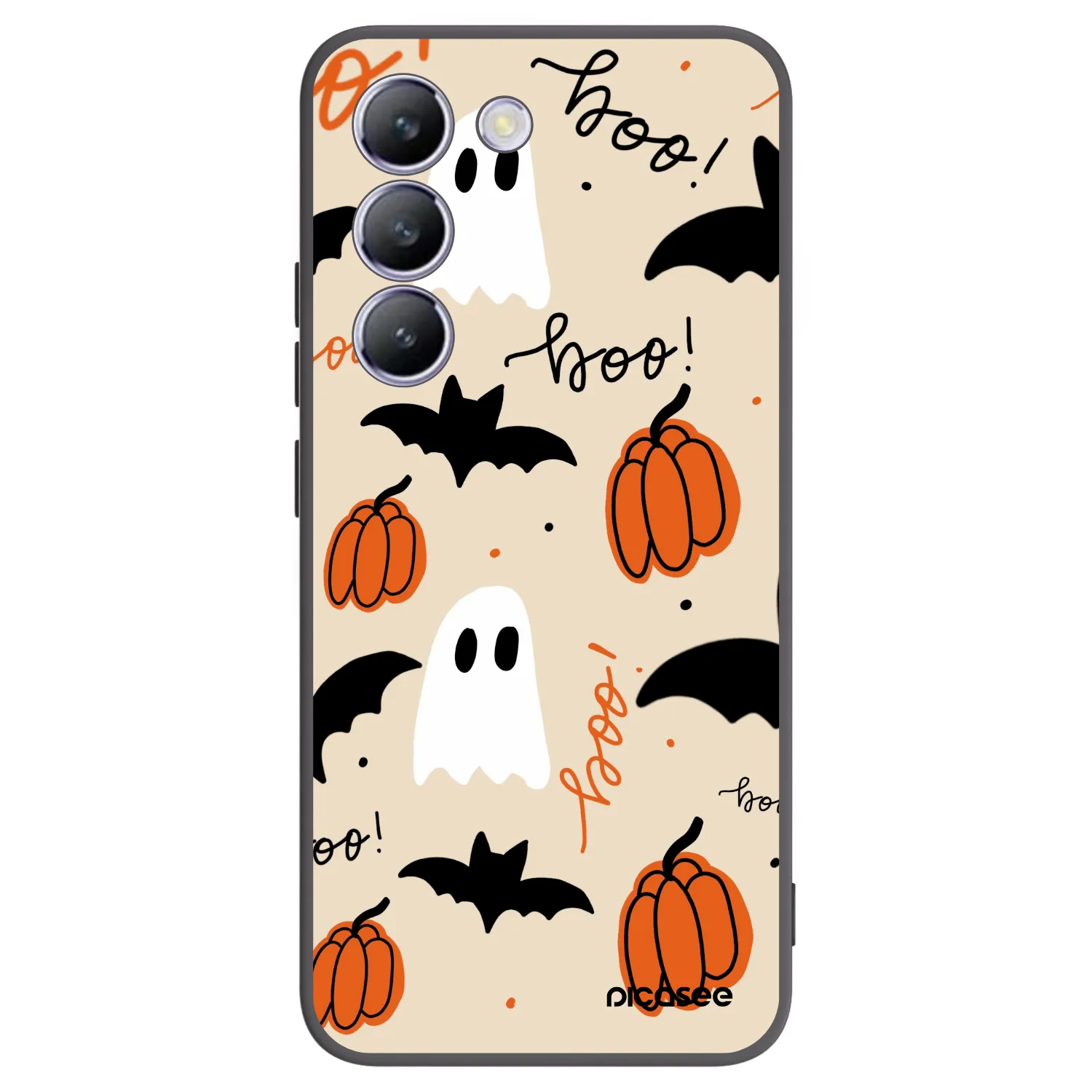 Picasee husă neagră din silicon pentru Vivo V40 SE 5G - Halloween 26