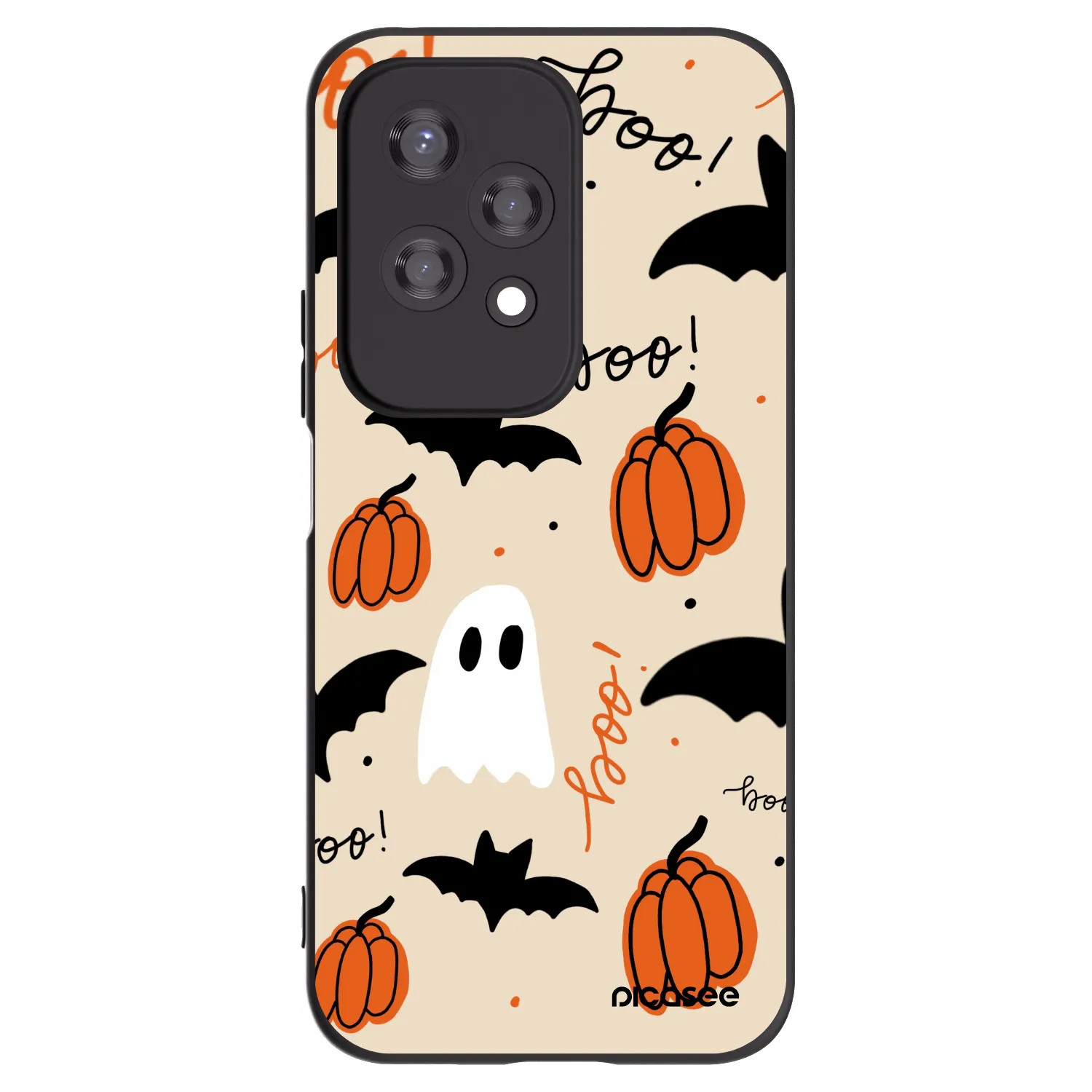 Picasee husă neagră din silicon pentru Honor 200 Lite - Halloween 26