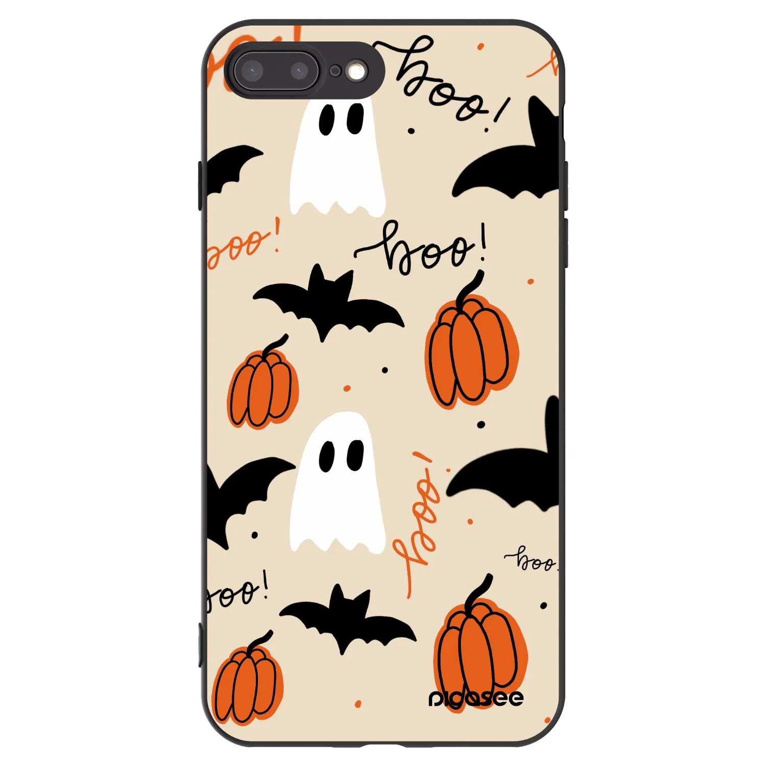 Picasee husă neagră din silicon pentru Apple iPhone 7 Plus - Halloween 26