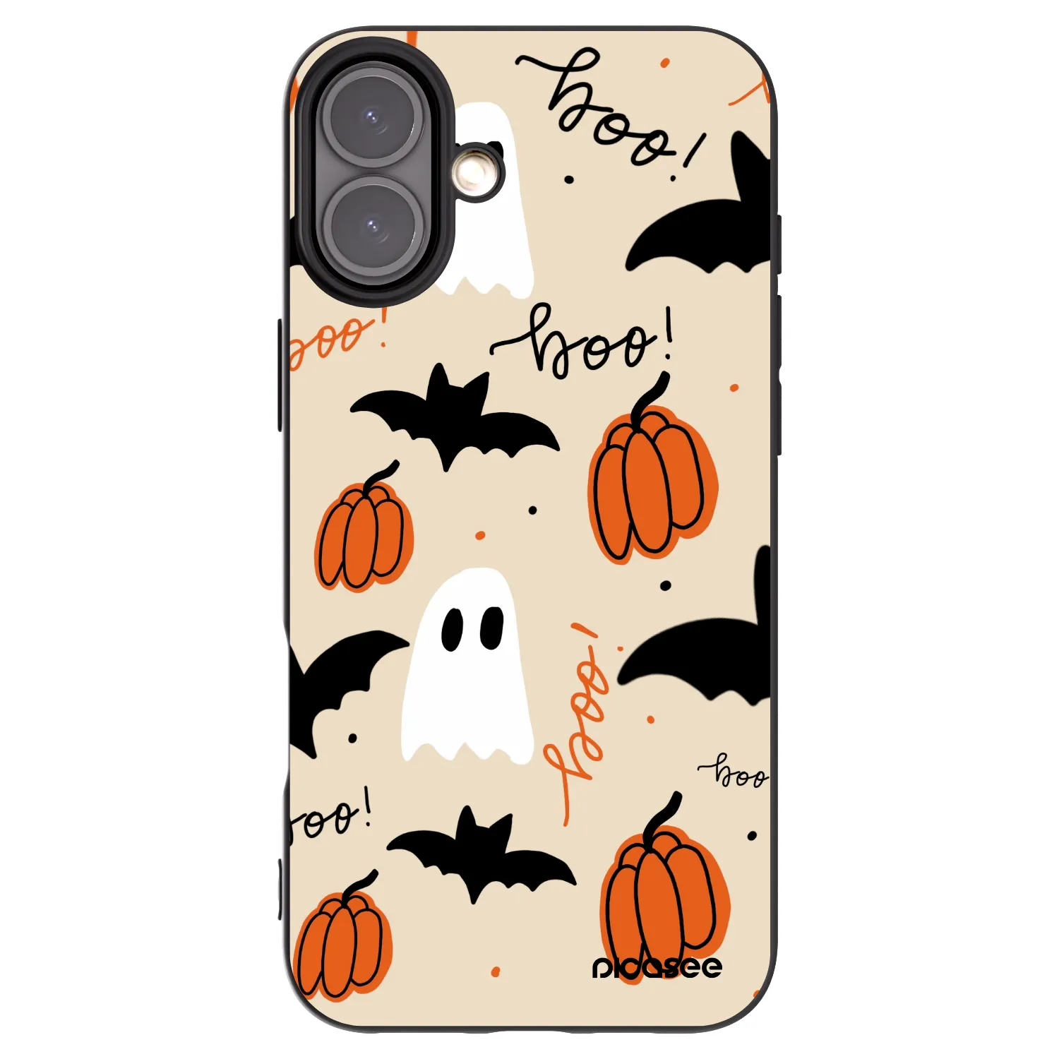 Picasee husă neagră din silicon pentru Apple iPhone 16 Plus - Halloween 26