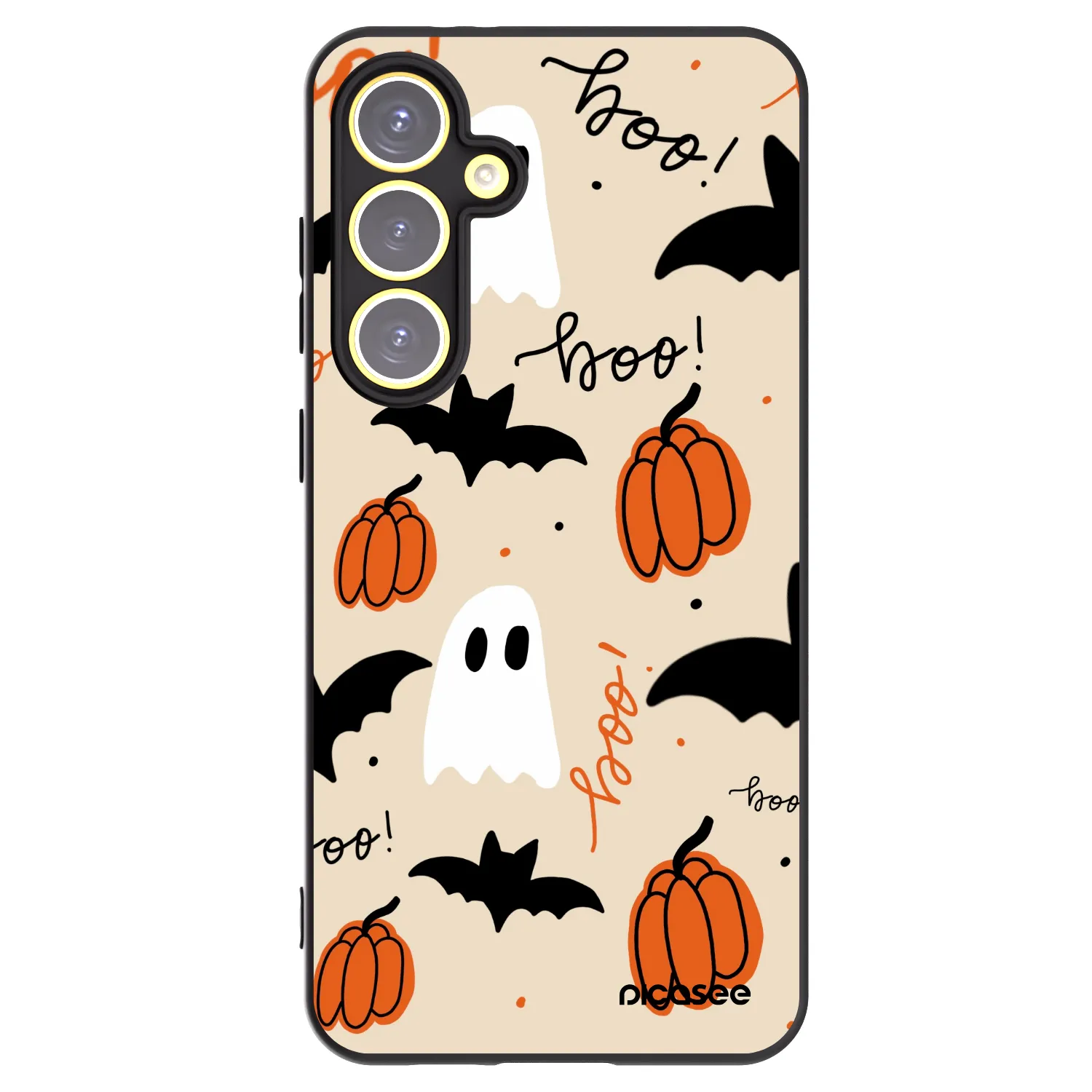 Picasee husă neagră din silicon pentru Samsung Galaxy S24 FE S721B - Halloween 26